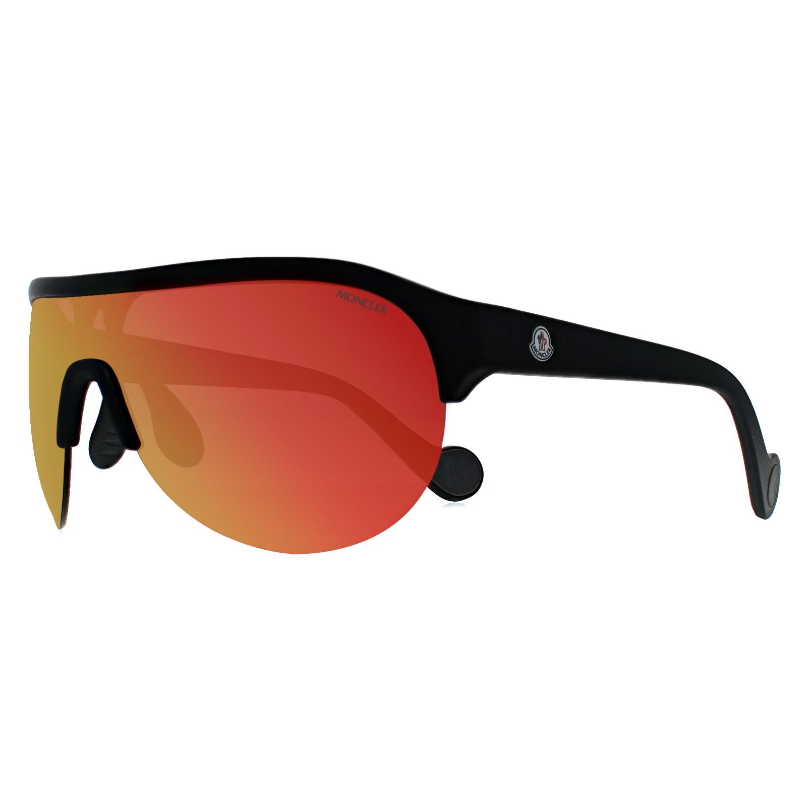 Black Moncler Black Wrap Matte Black Red Mirror and Grey ML0049, Image 2 of 3