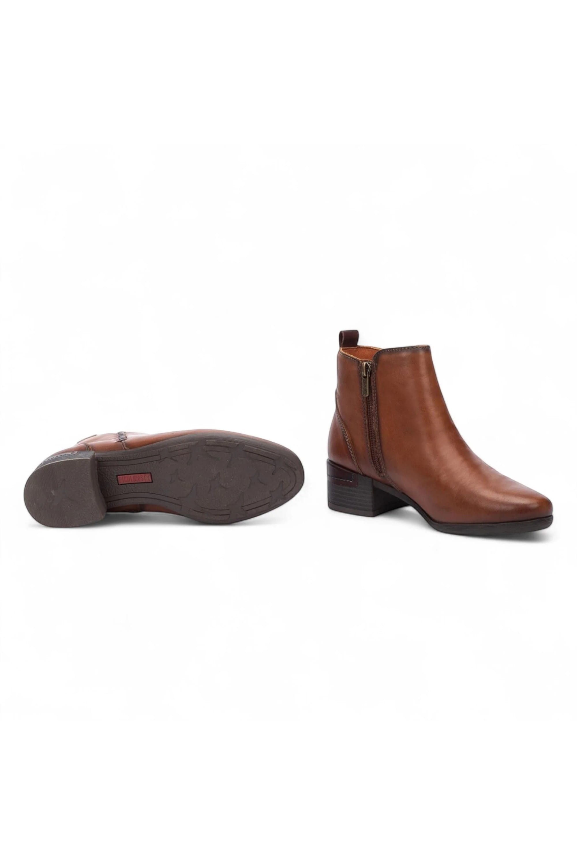 Brown Womens Everyday Ankle Heel Boots-W6W8950, Image 7 of 8