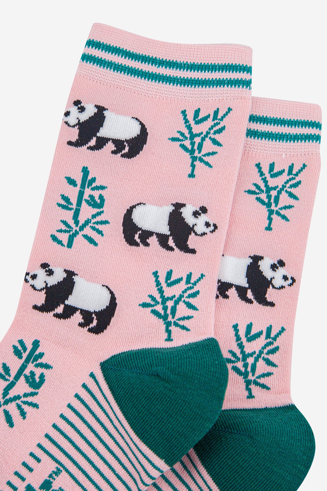 Light Pink Sock Talk Light Pink Panda Bamboo Ankle Socks, Image 3 of 4