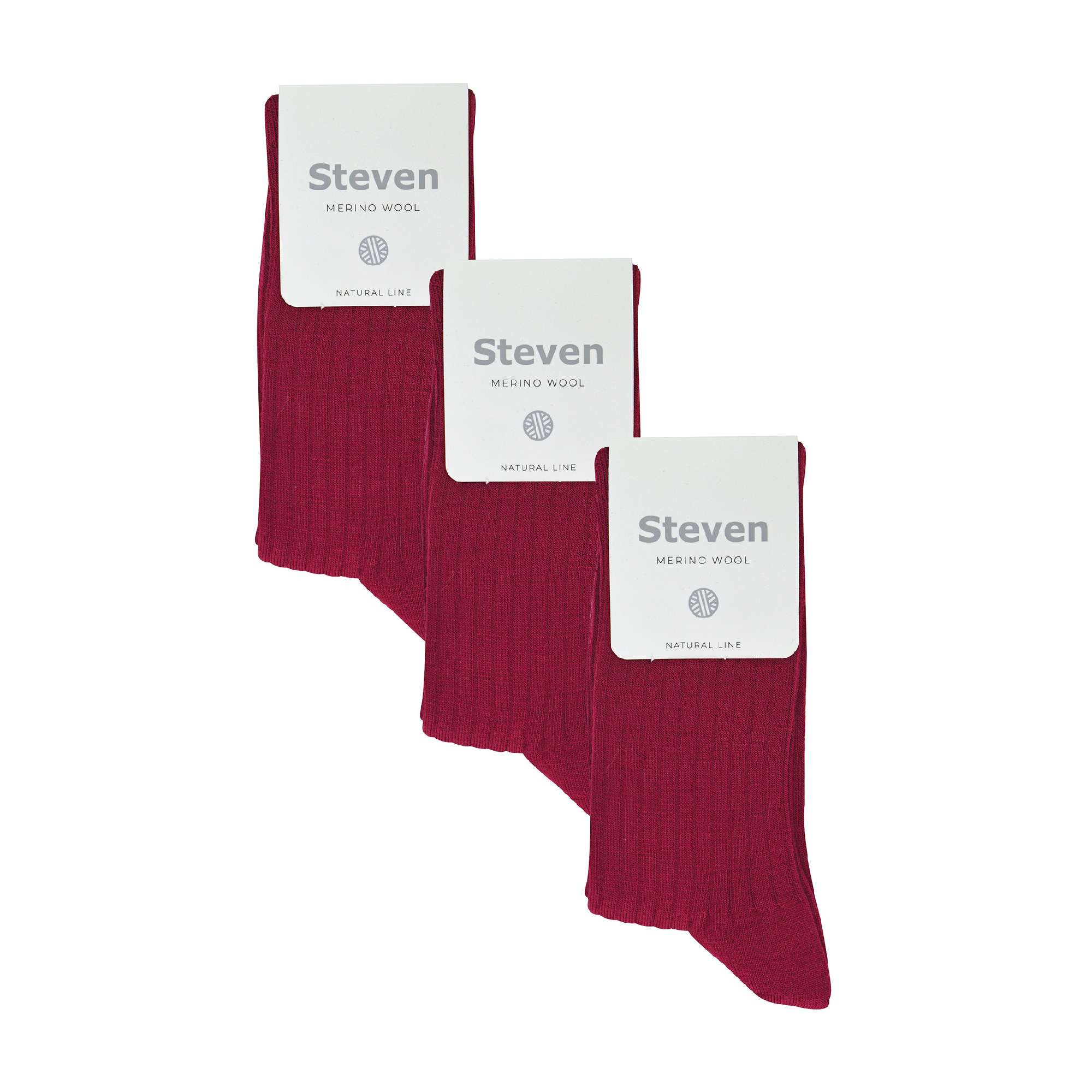 Red 3 Pairs Soft Merino Wool Socks, Image 5 of 5