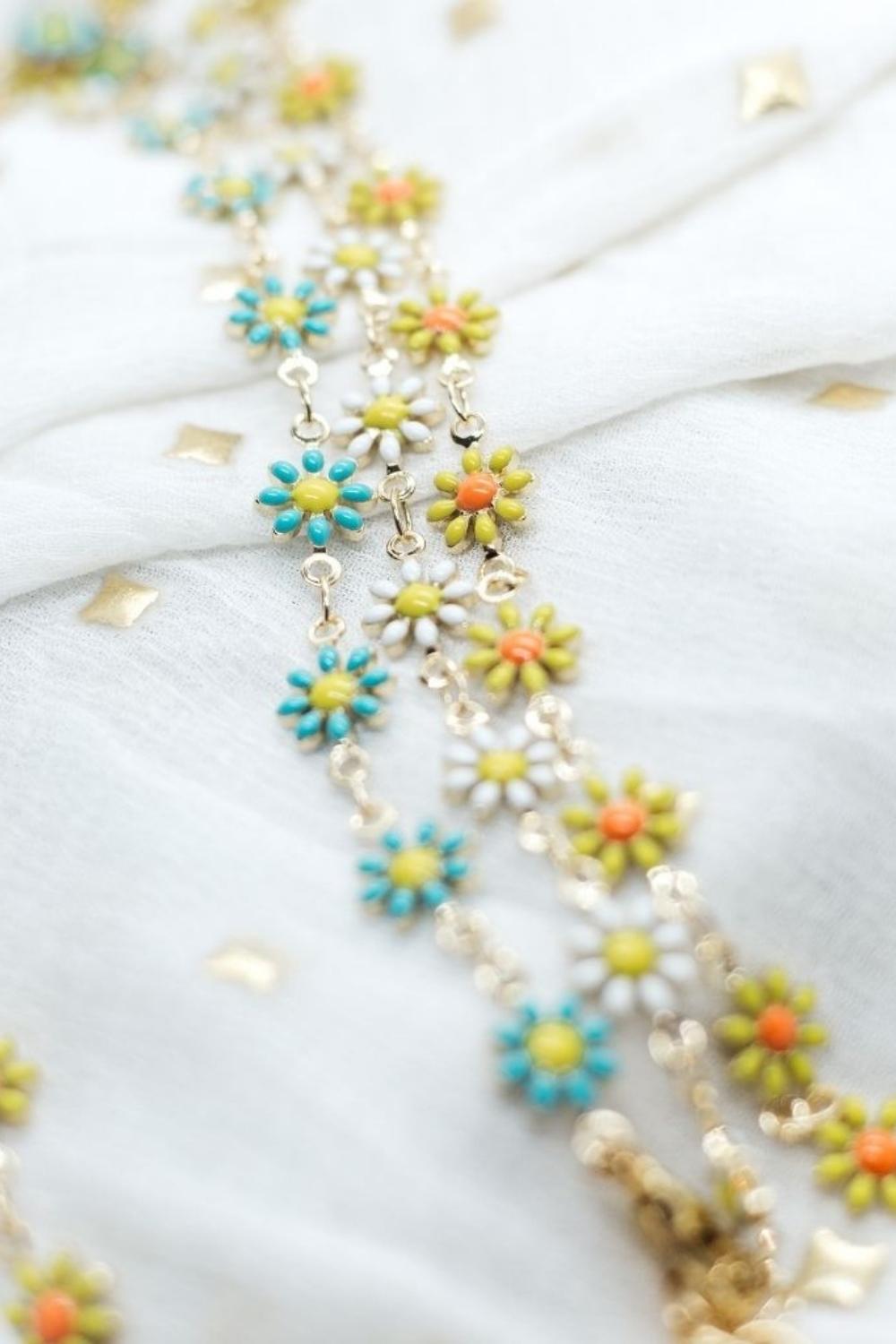 Yellow Daisy Sunglass & Reading Glass Chain, Image 2 of 2