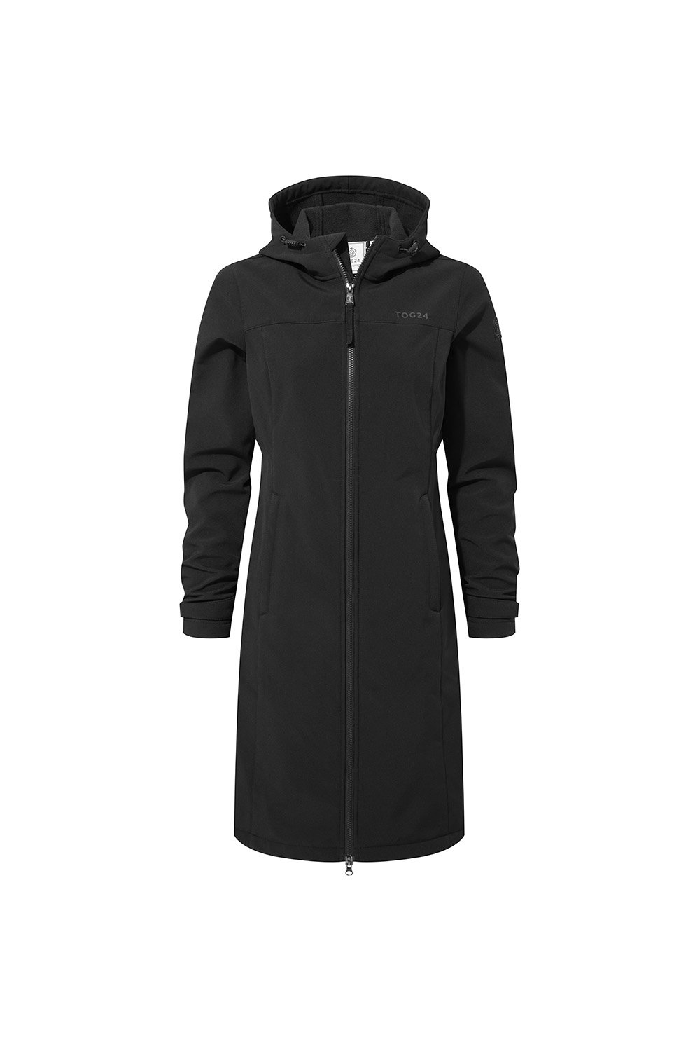 Black Marina Long Water Resistant Softshell Jacket, Image 5 of 5