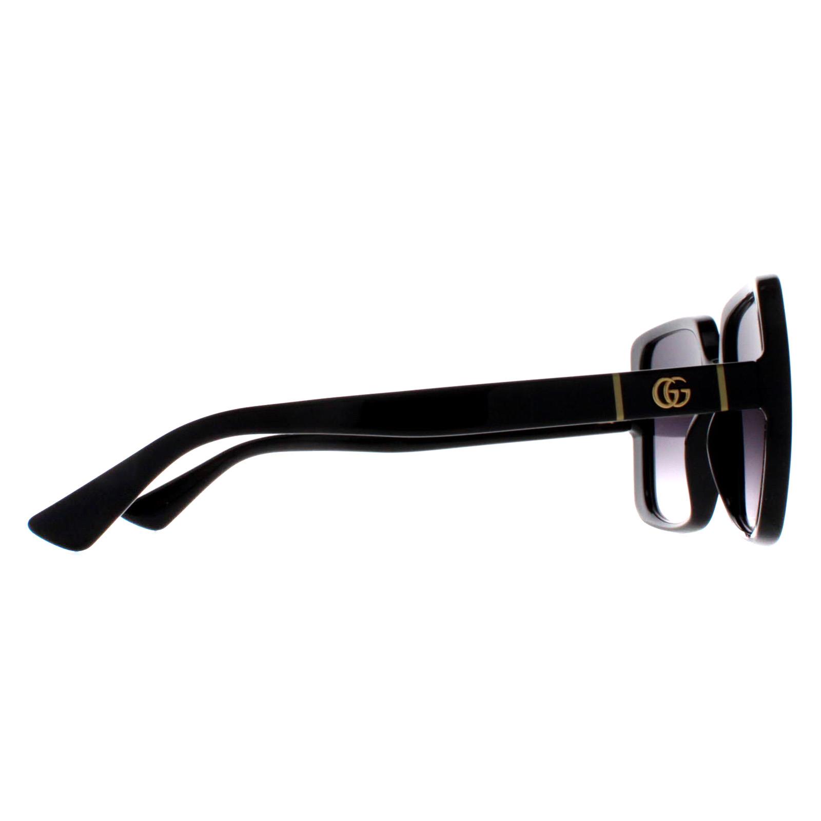 Black Gucci Black Square Black Grey Gradient GG0632S, Image 4 of 4