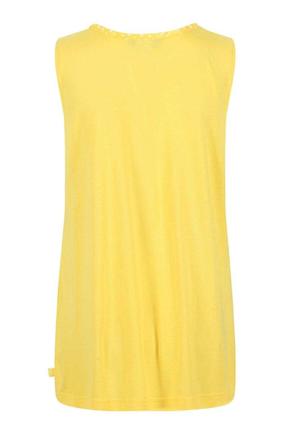 Yellow Janessa Patterned Sleeveless TShirt, Image 2 of 3