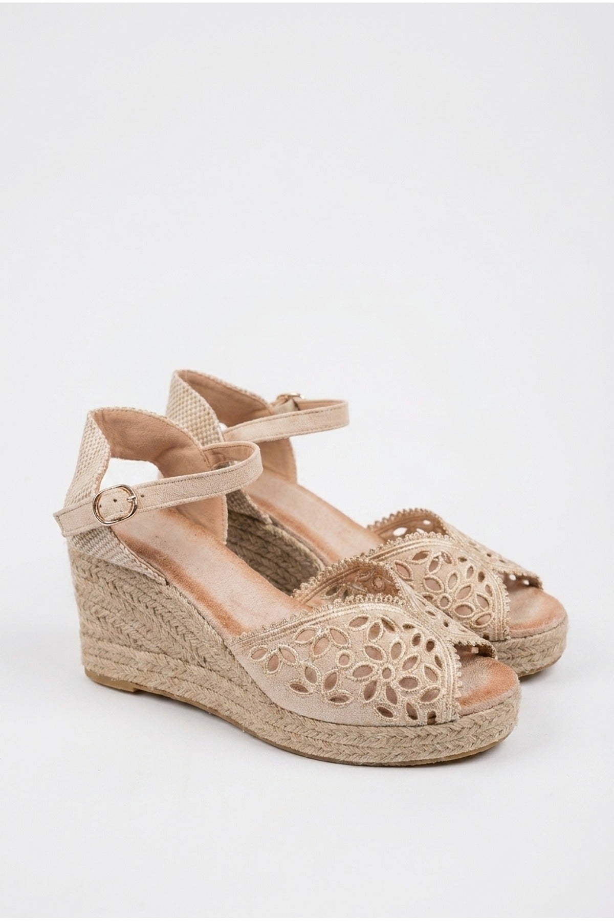 Saoirse Cut Out Detail Espadrille Sandals, Image 2 of 5