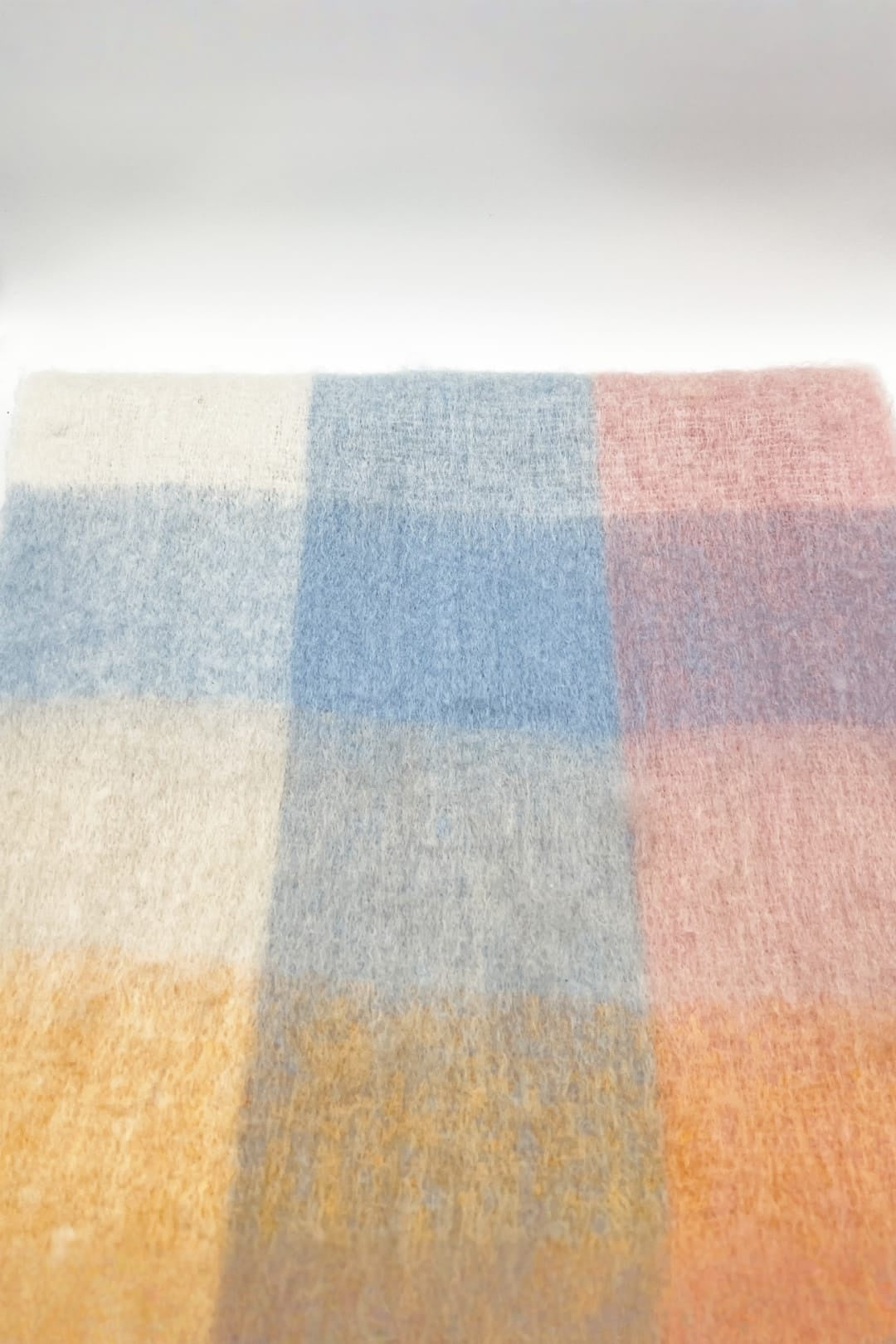 Multi Pastel Check Print Scarf, Image 5 of 6