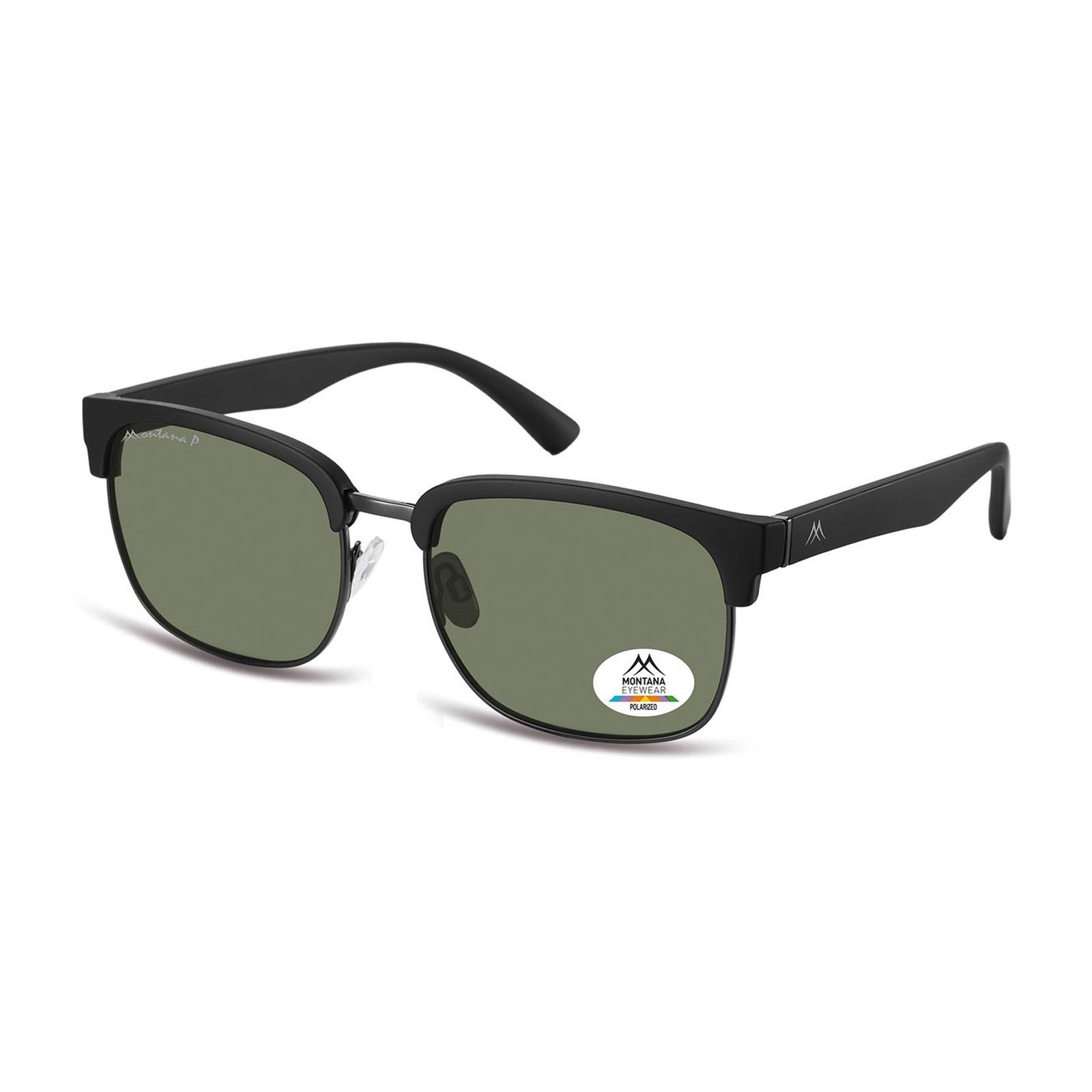 Black Round Matte Black Gunmetal Green Polarized MP192, Image 2 of 3