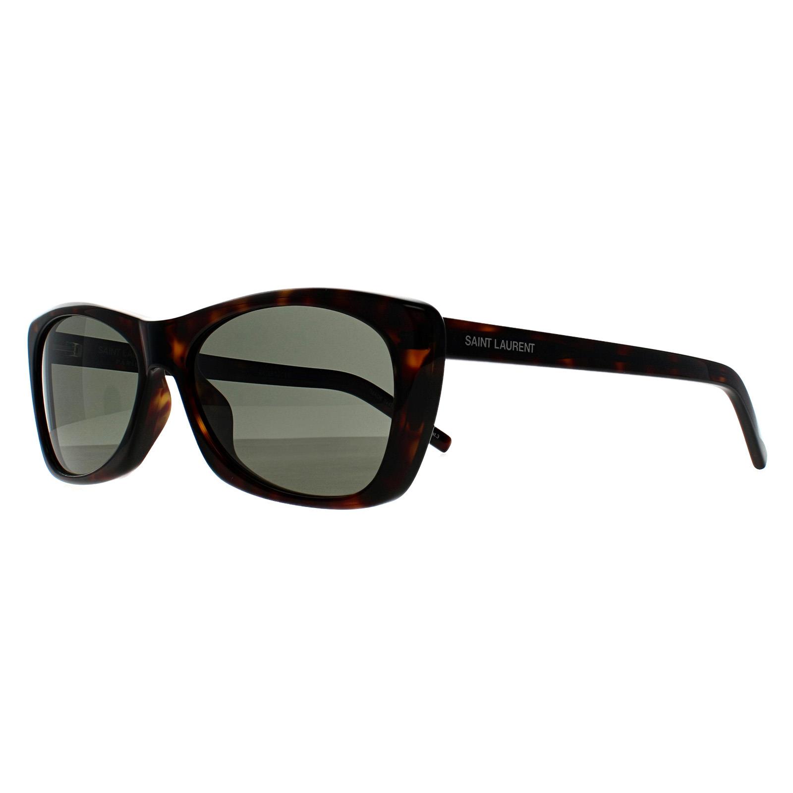 Brown Saint Laurent Brown Rectangle Havana Grey SL 613, Image 2 of 3