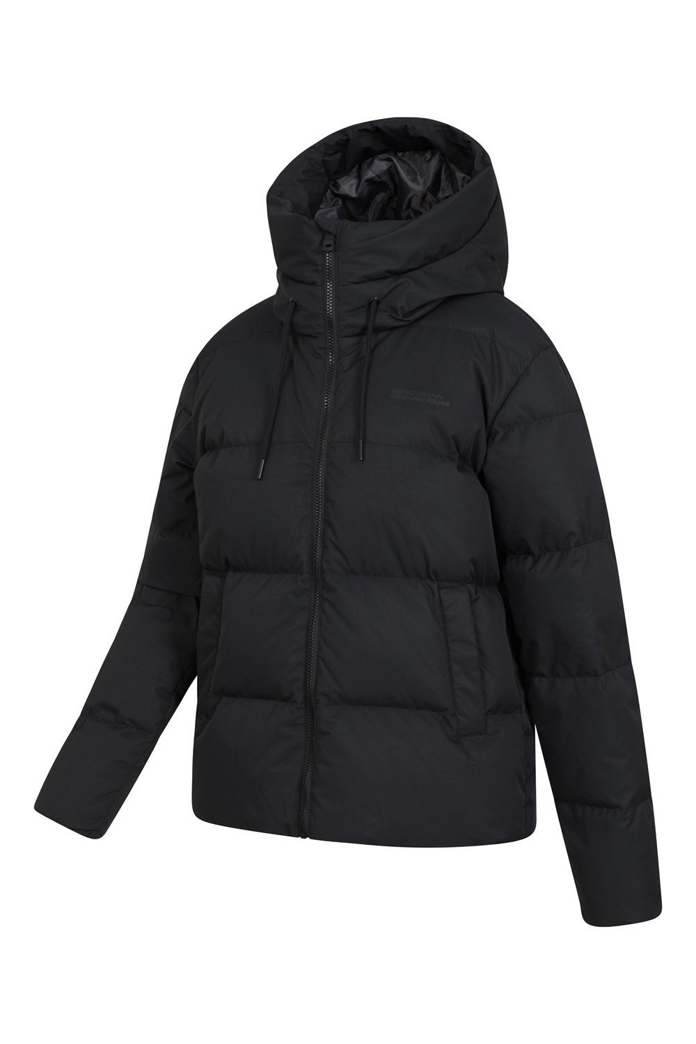Black Cosy Extreme Short Down Jacket, Image 3 of 5