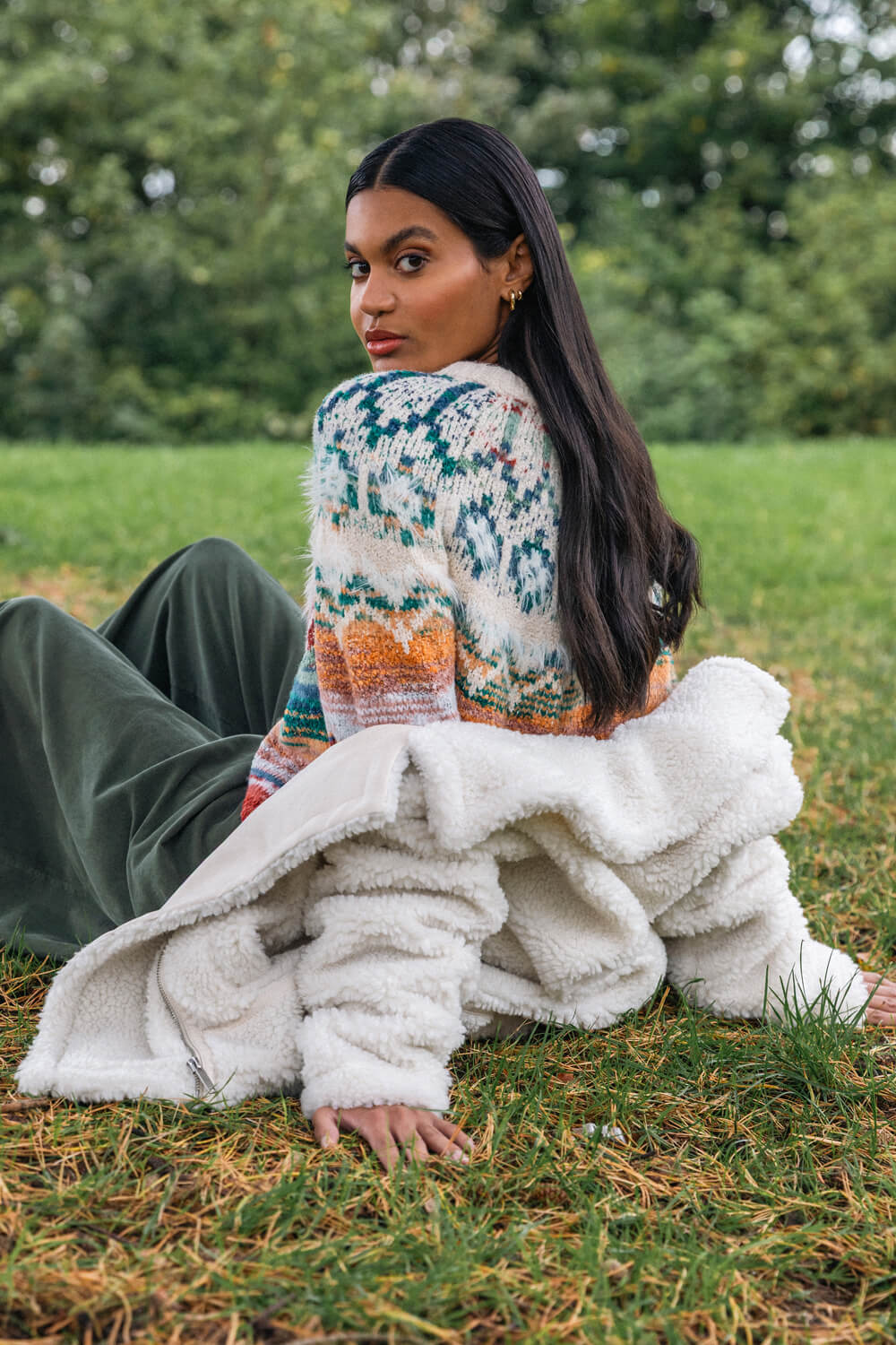 Multi  Fairisle Ombre Knit Jumper, Image 8 of 7