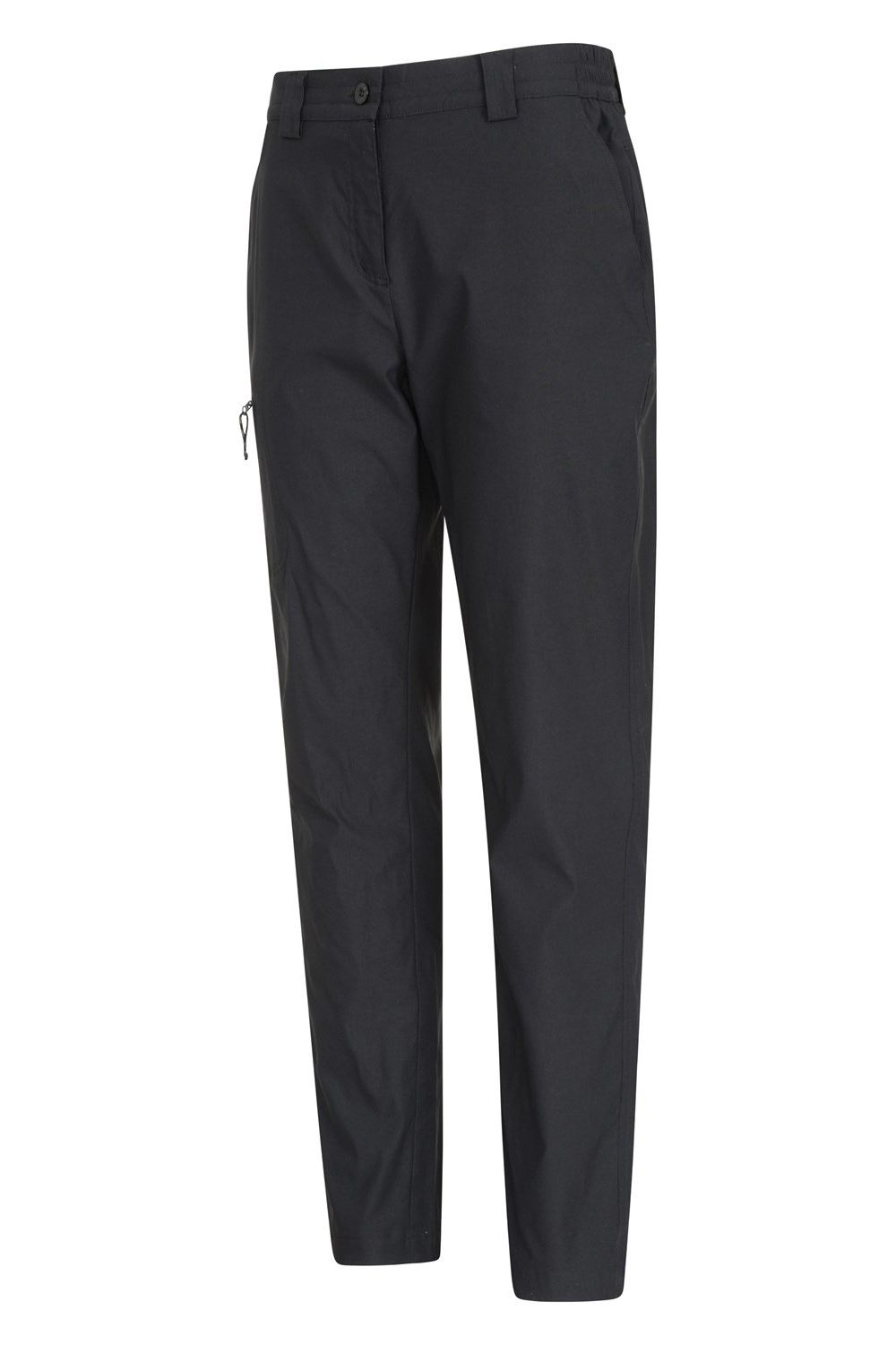 Black Hiker Stretch Short Winter Trousers, Image 3 of 4