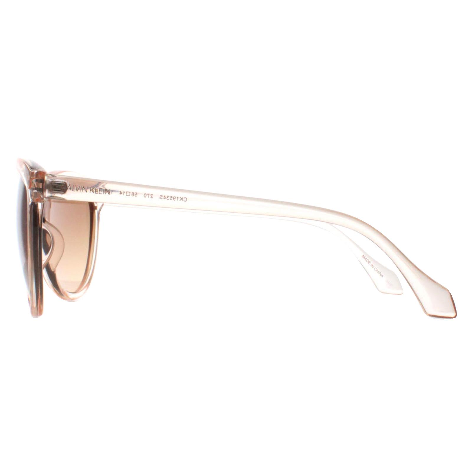 Beige Calvin Klein Beige Cat Eye Crystal Beige Brown Gradient CK19534S, Image 3 of 4