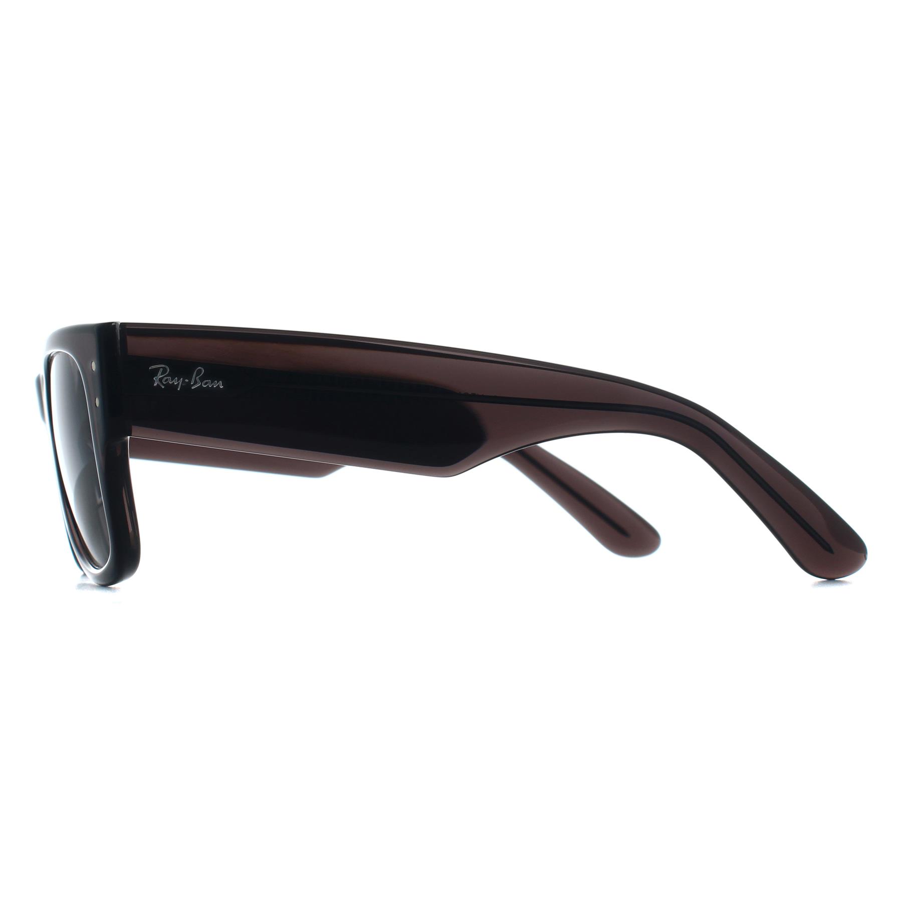 Black Square Transparent Black Dark Grey RB0840S Mega Wayfarer, Image 3 of 3