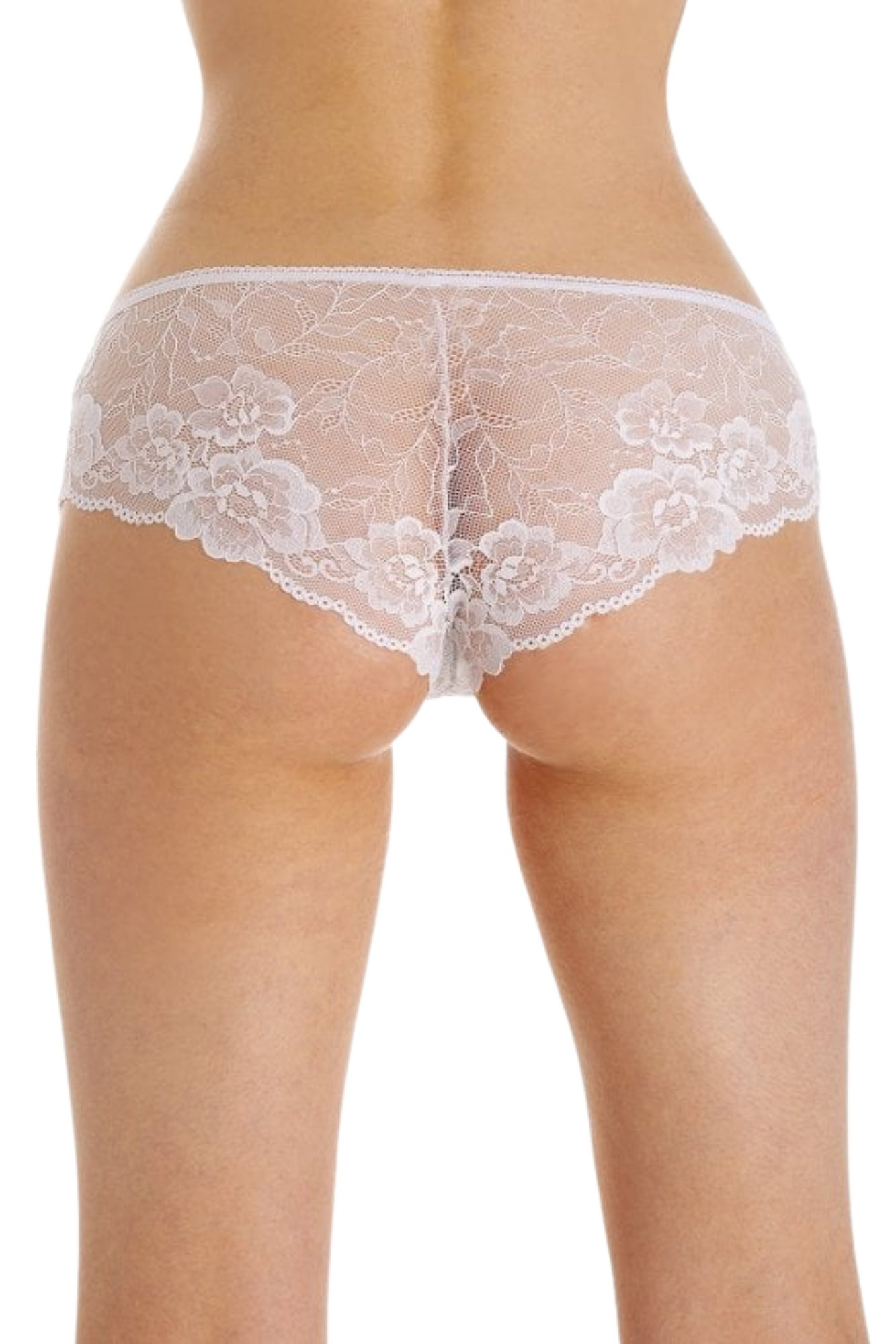 White 3 Pack Floral Lace Shorts, Image 3 of 3