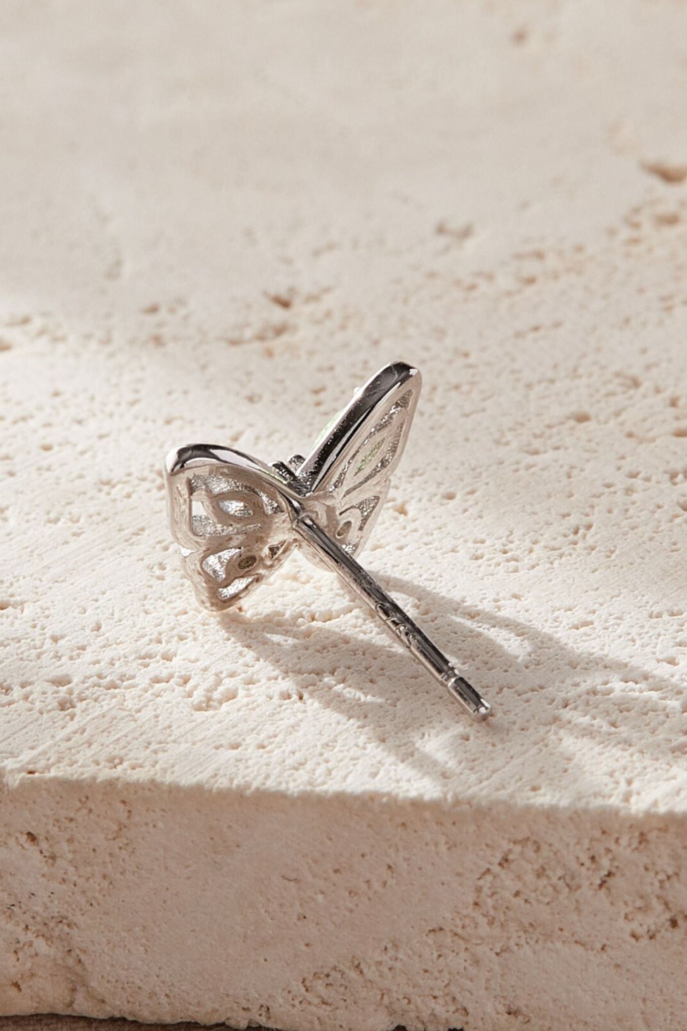 Multi Sterling Silver Colourful Butterfly Studs, Image 4 of 5