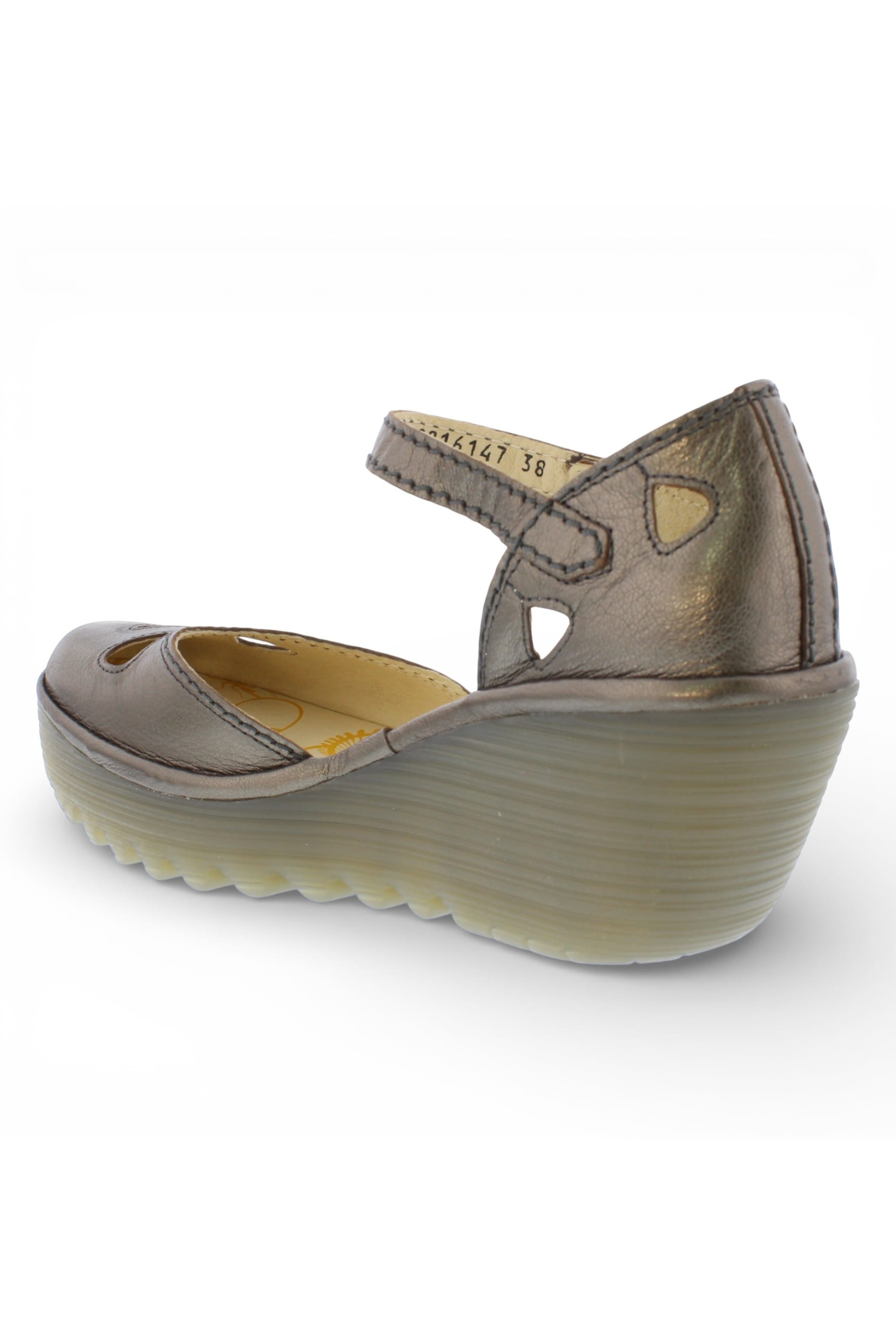 Brown Womens Contemporary Wedge Sandals -Yuna, Image 5 of 8