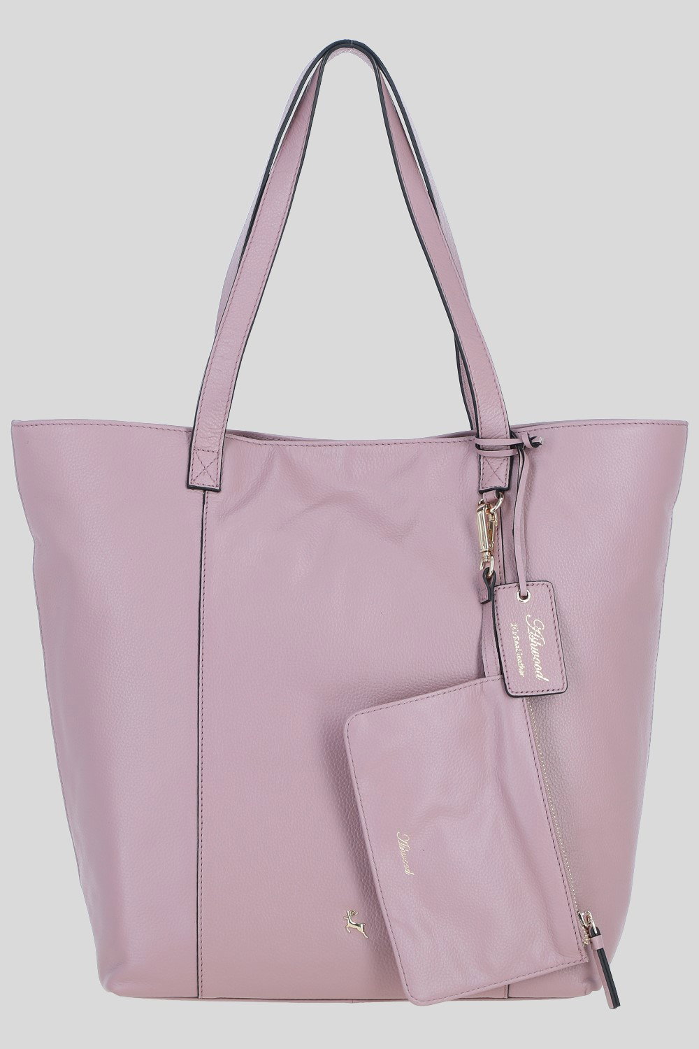 Rose 'Serela' Real Leather Shoulder Bag with Detachable Pouch, Image 1 of 4