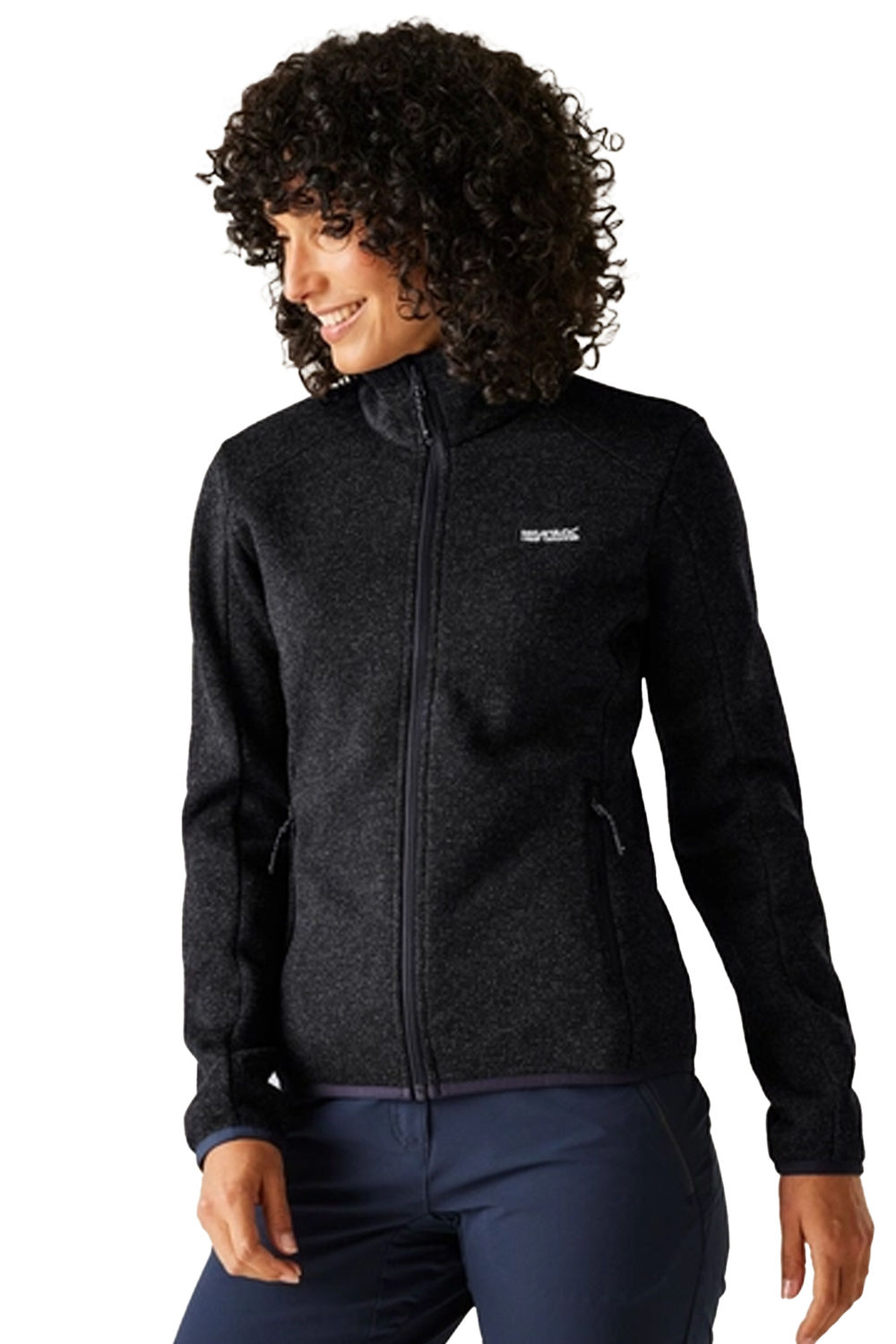 Navy Newhill Full Zip Fleece Jacket, Image 4 of 6