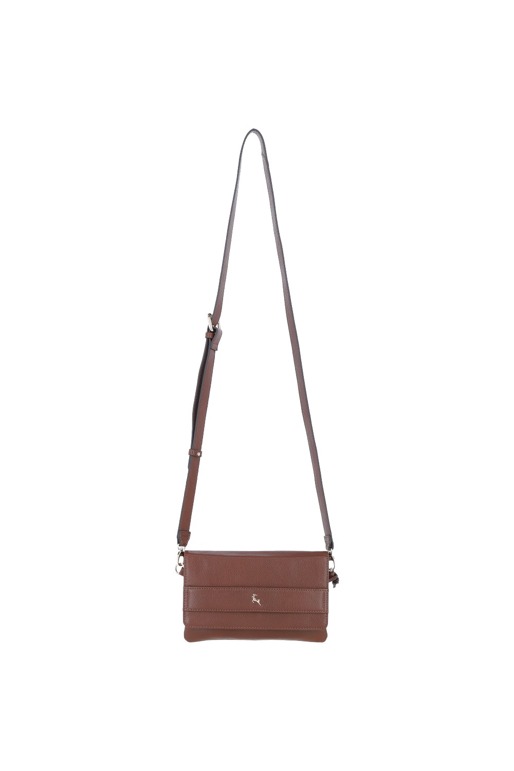 Tan Ashwood Leather Tan 'Brinea' Real Leather Crossbody Bag, Image 2 of 5