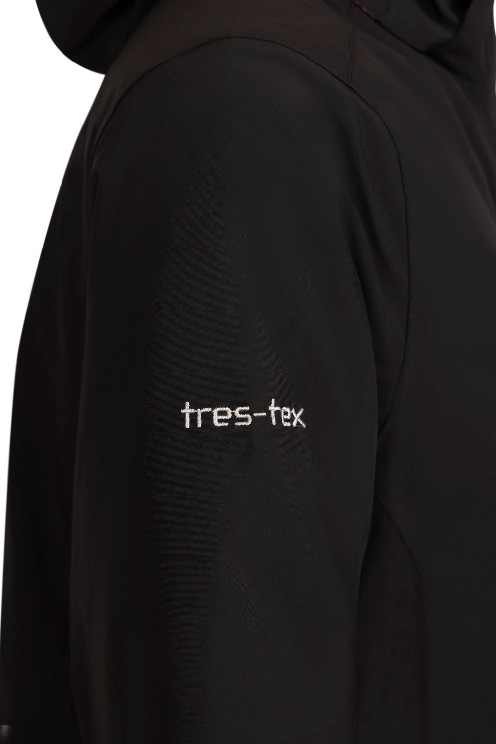 Black Trespass Black Hosho Waterproof Jacket, Image 3 of 5