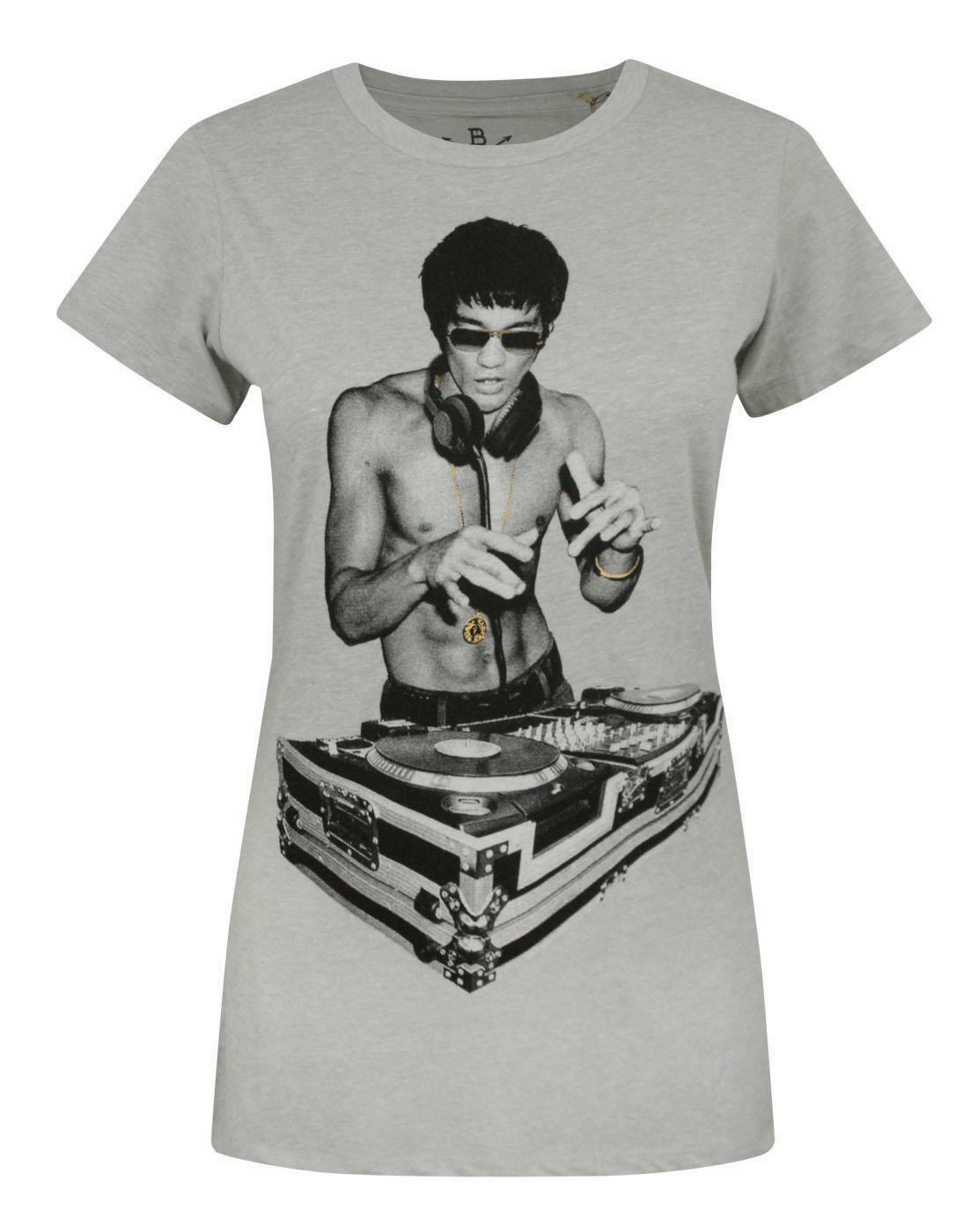 Grey Bruce Lee Gung Fu Scratch By T-Shirt, Image 1 of 4