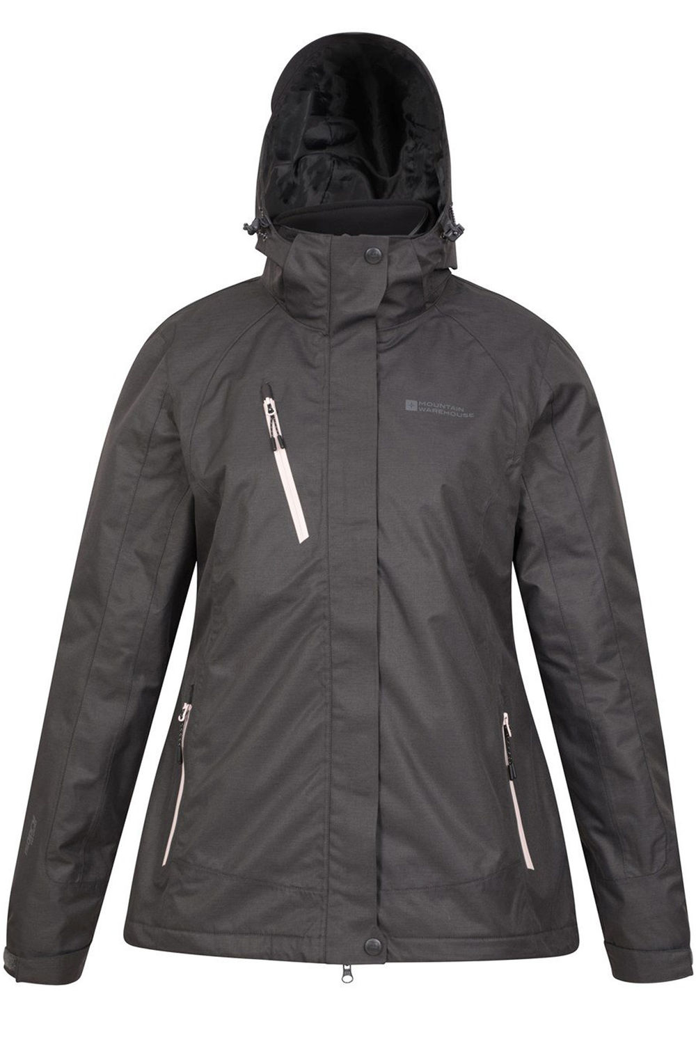 Black Bracken Melange 3 in 1 Jacket, Image 1 of 6