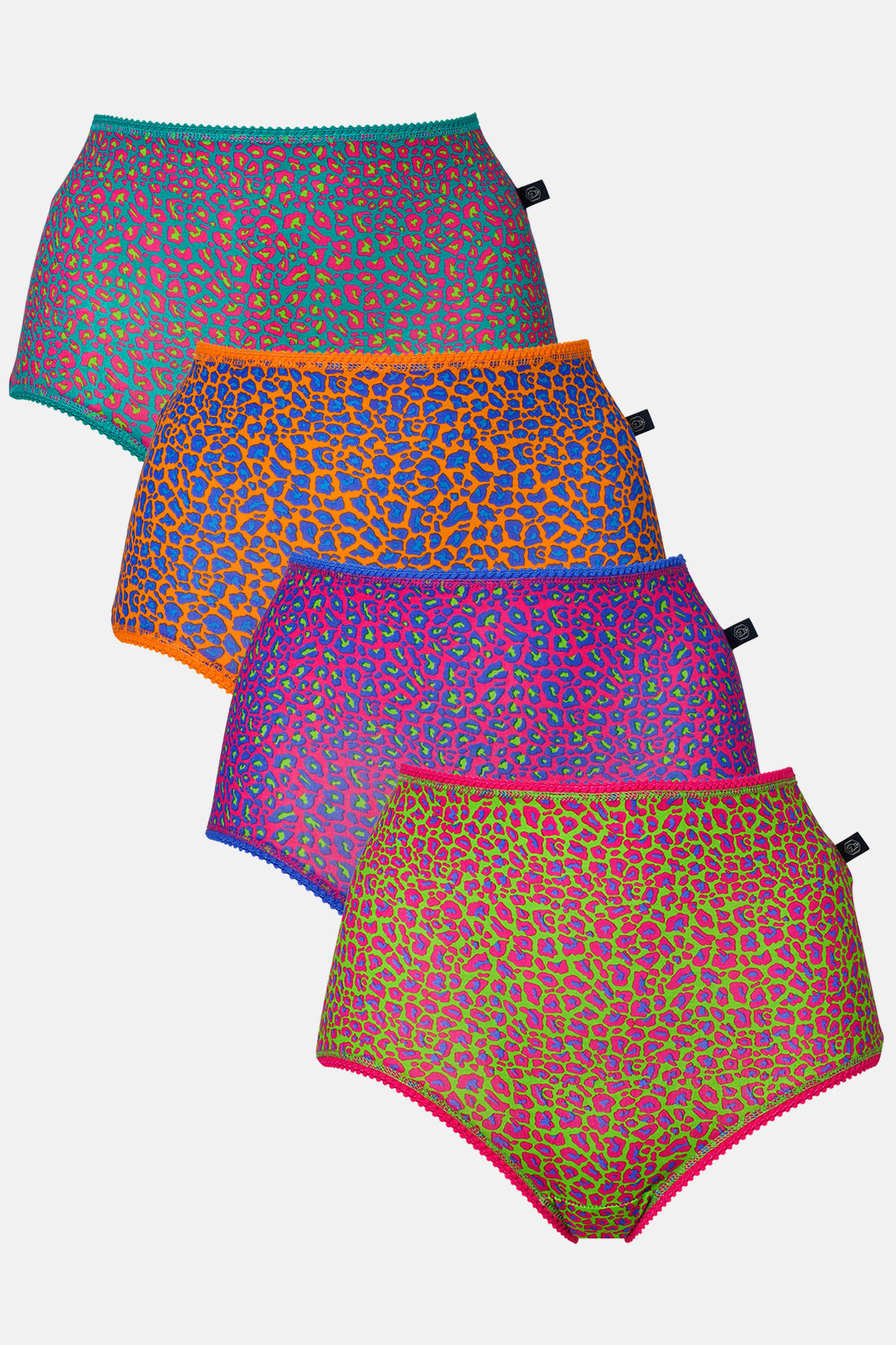 Multi Pack Of Four "Wild Cat" Bamboo Full Briefs