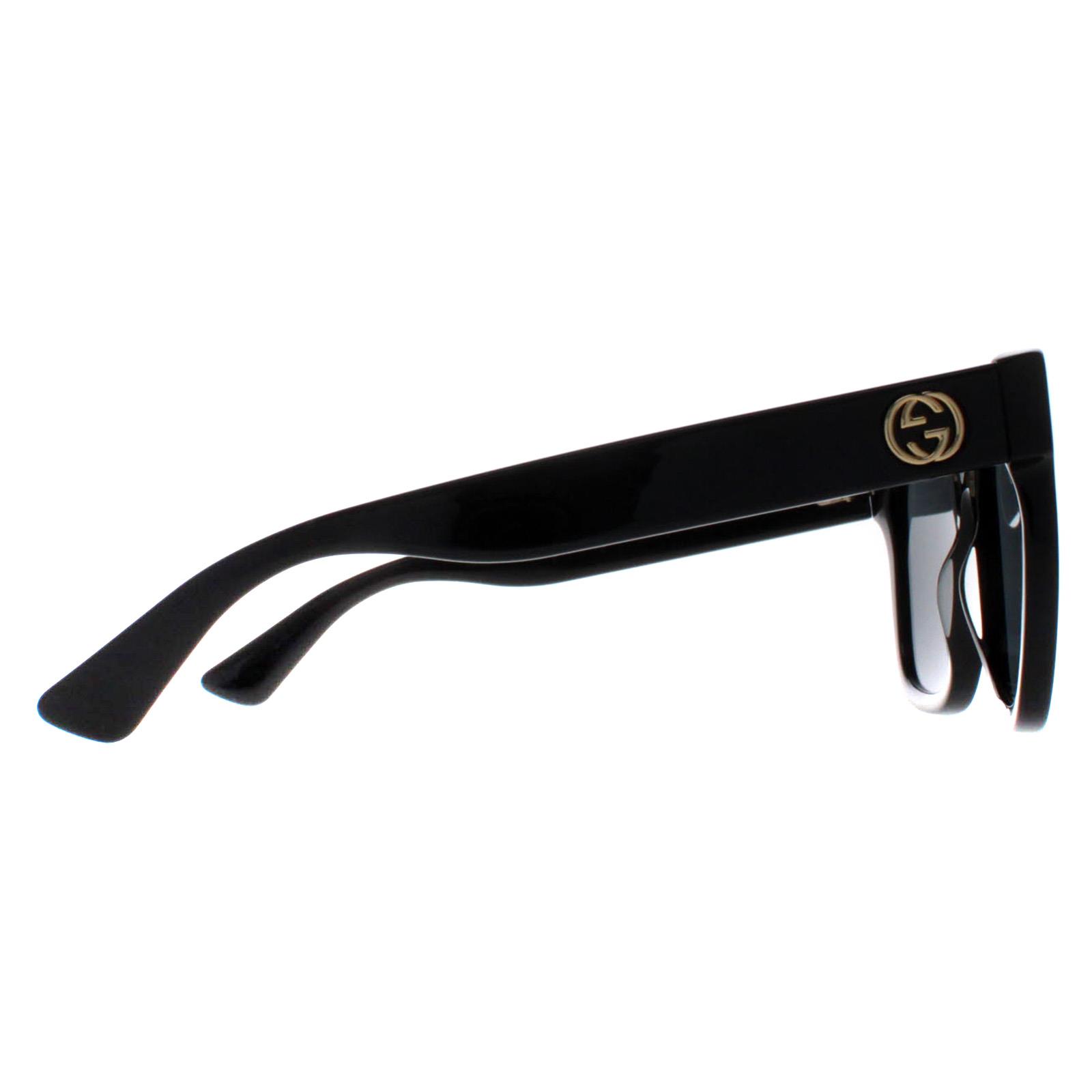 Black Gucci Black Square Black Grey GG0034SN, Image 4 of 6