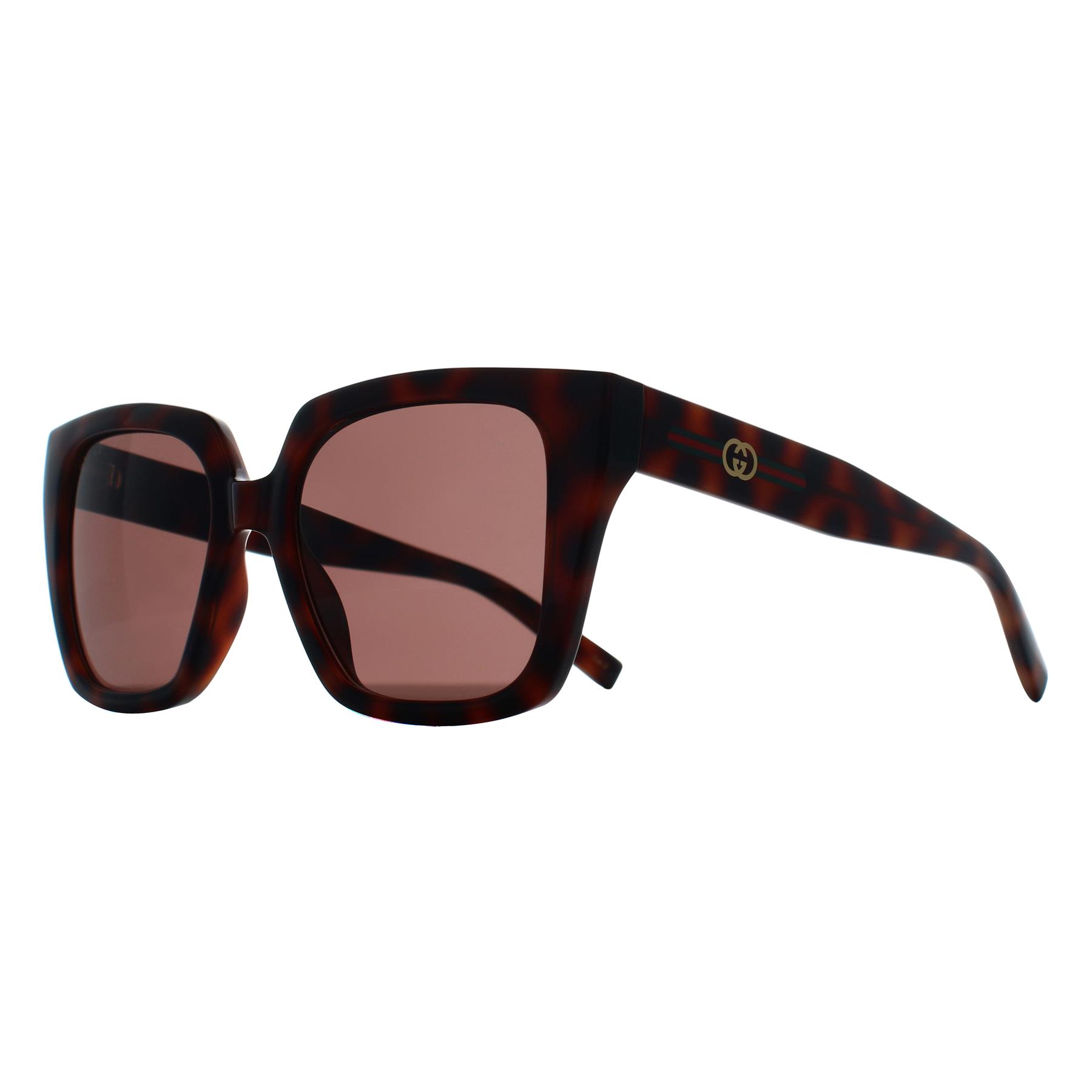 Brown Square Havana Brown GG2102S, Image 2 of 3