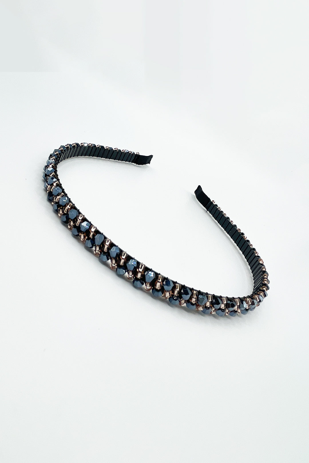 Navy Two Tone Crystal Headband, Image 4 of 4