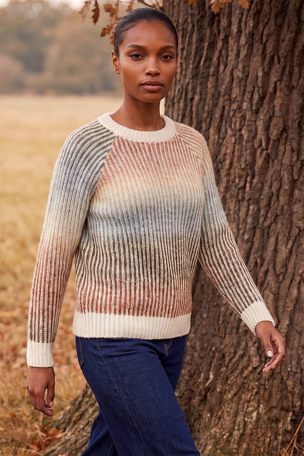 Roman Petite Women's Multi Space Dye Jumper Size 18