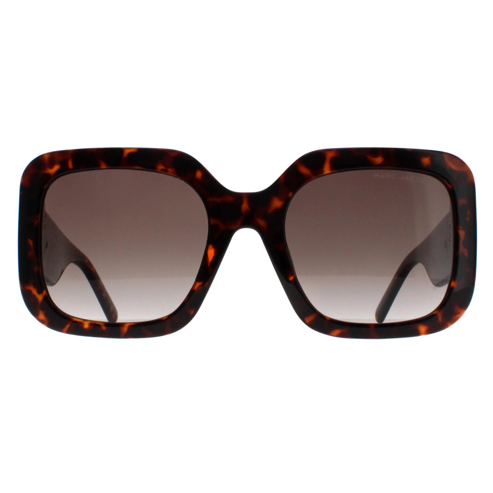 Brown Marc Jacobs Brown Square Havana Brown Gradient MARC 647/S, Image 1 of 4