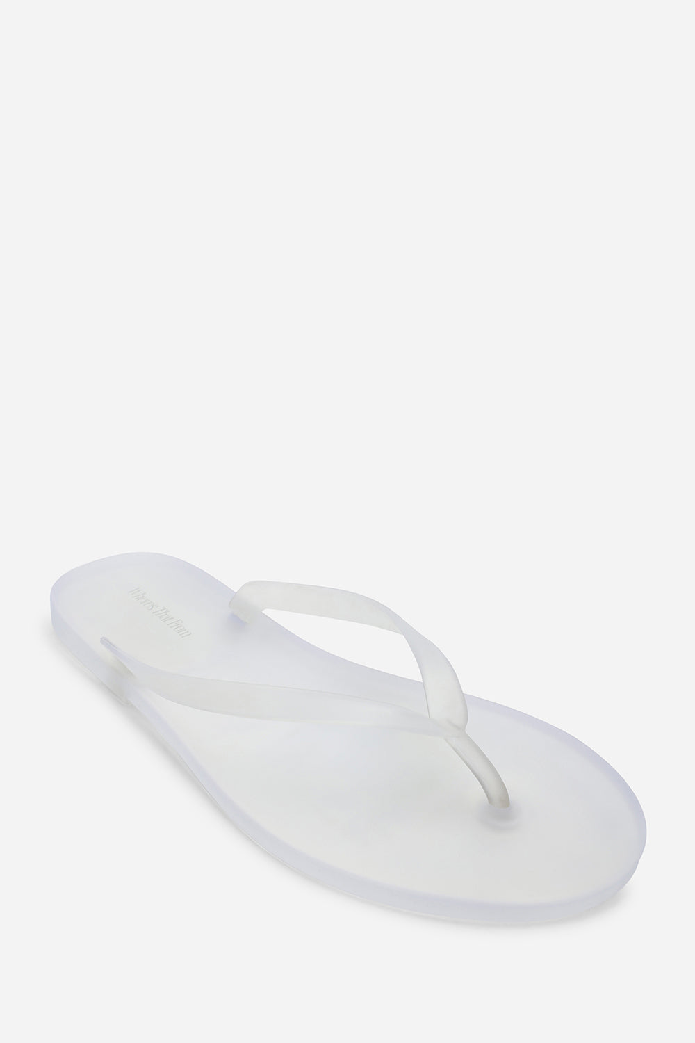 White Kailany Jelly Thong Flip Flop Sandals, Image 3 of 6