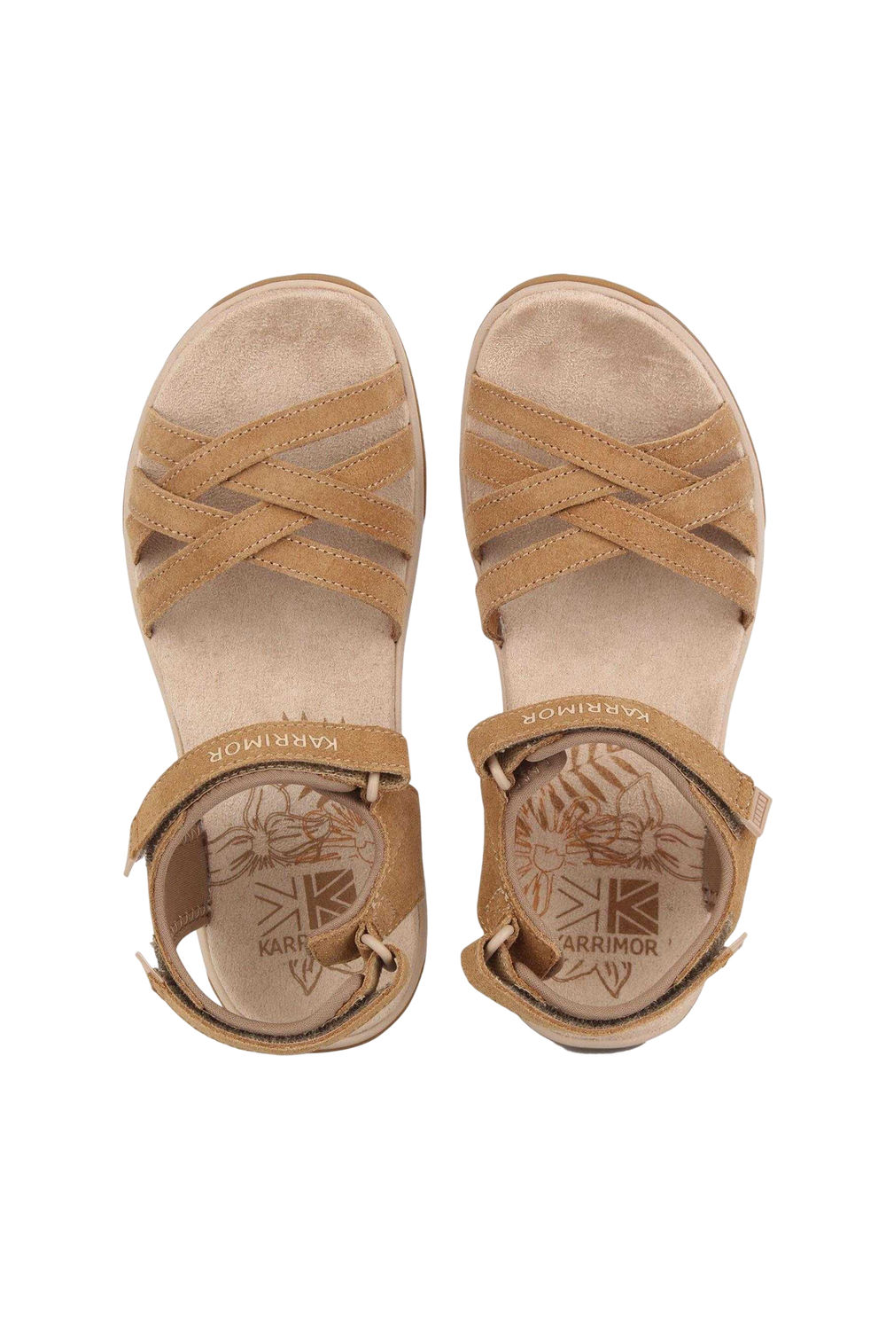 Tan Salina Leather Walking Sandals, Image 3 of 3