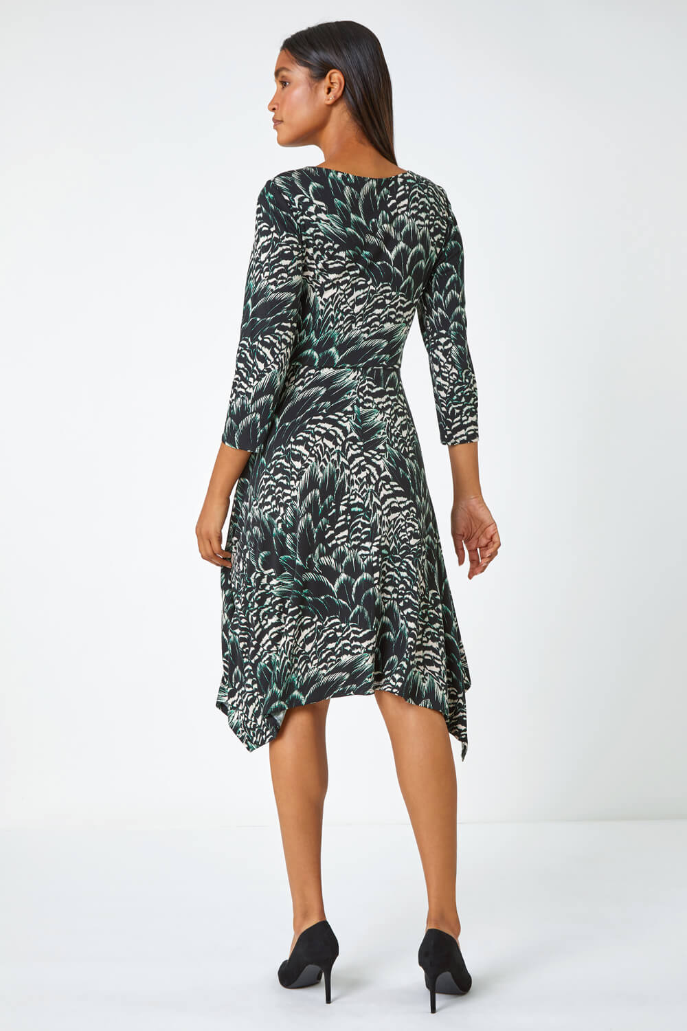 WAIST CUTOUT DETAIL LONG STRETCHY DRESS BLACK