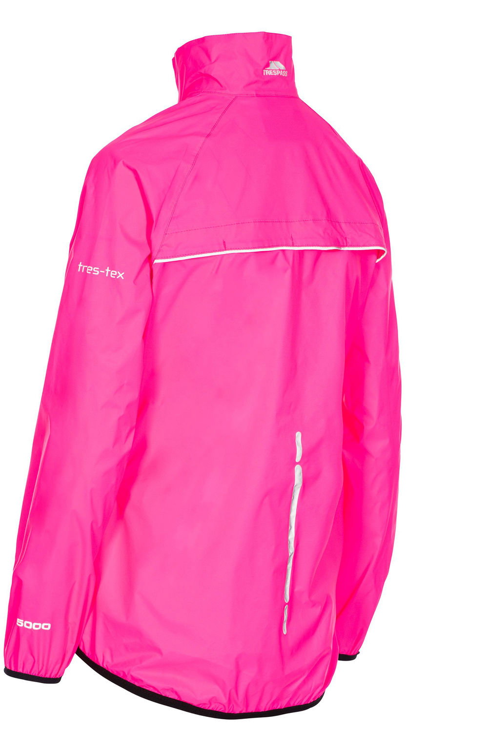 Pink Flourescent Trespass Pink Flourescent Beaming Packaway HiVis Jacket, Image 2 of 8
