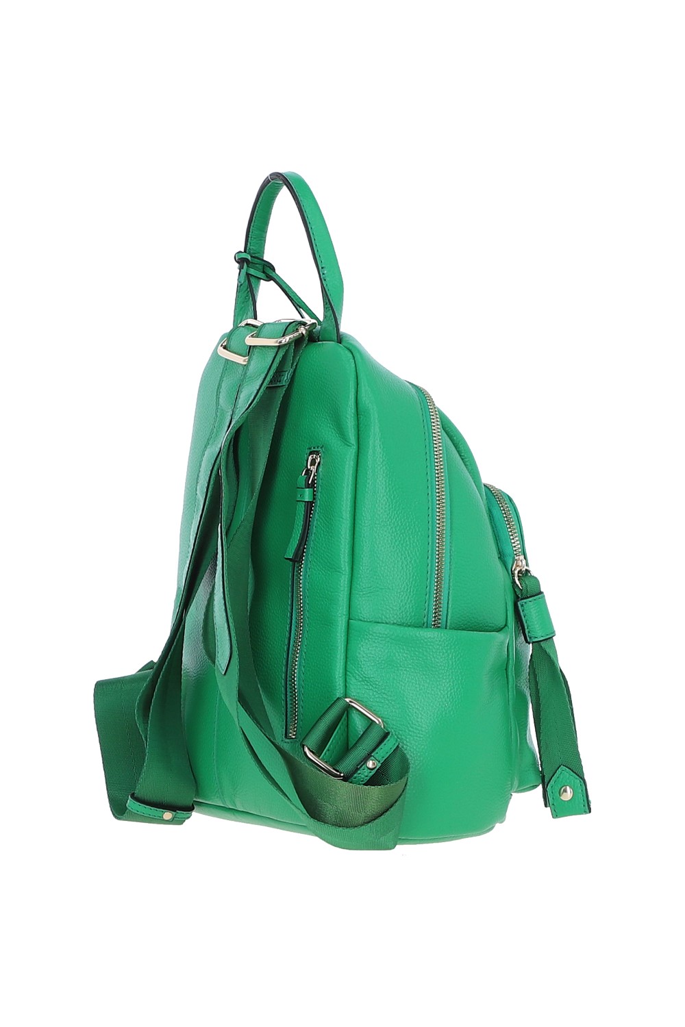 Green 'Lusso Legato' Real Leather Backpack, Image 4 of 4