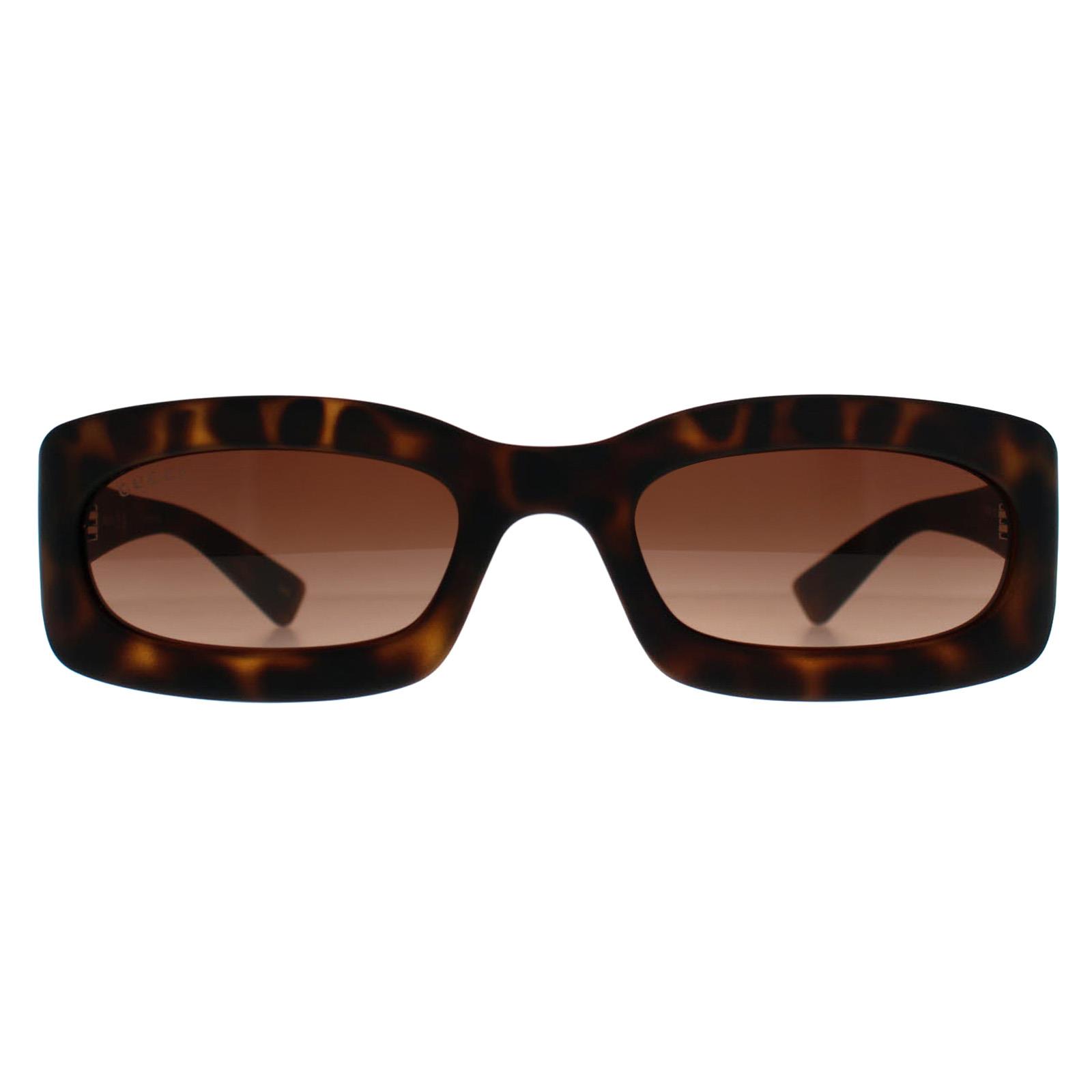 Brown Gucci Brown Rectangle Havana Brown Gradient GG1786S, Image 1 of 3