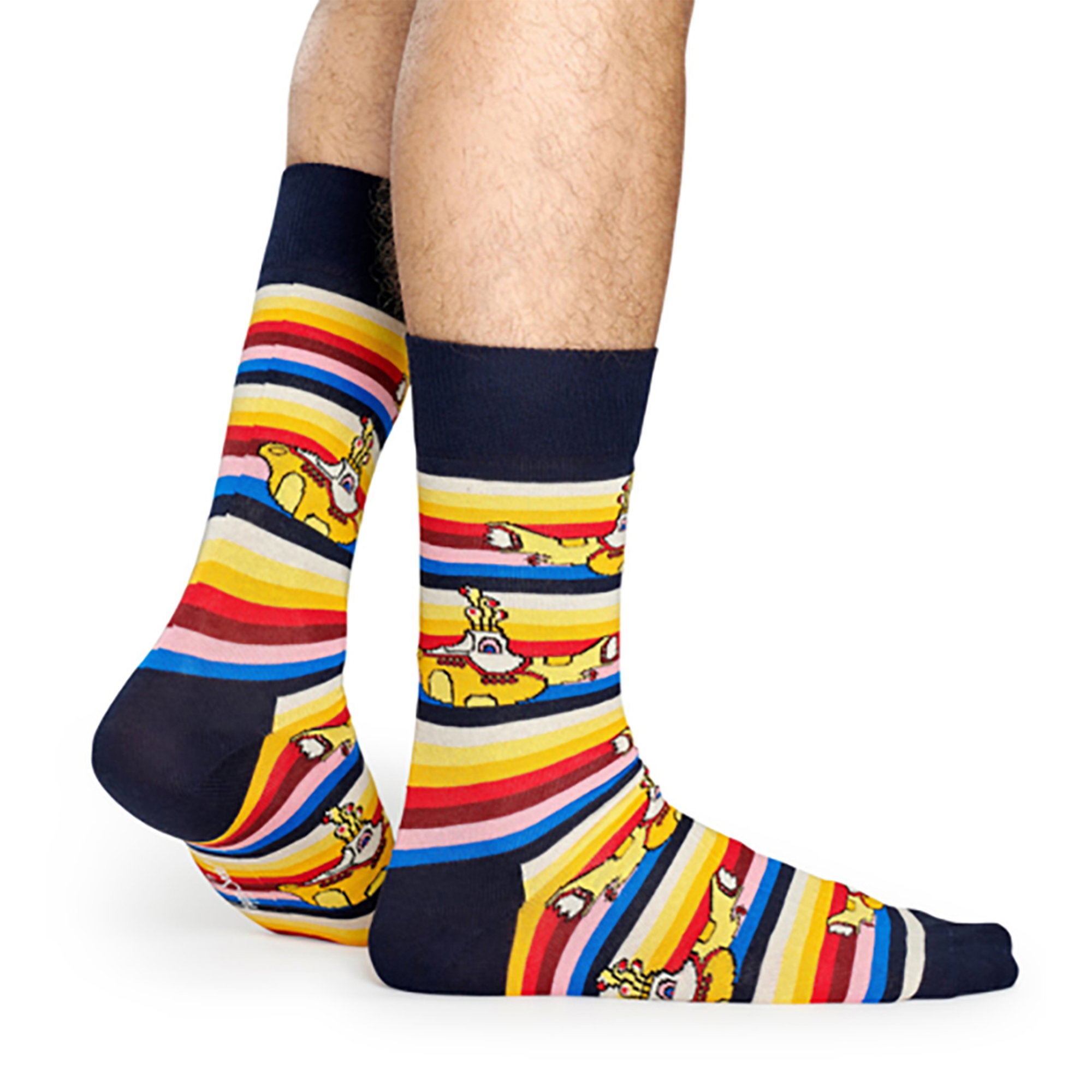 Yellow Official Licensed Band The Beatles Socks, Image 3 of 4