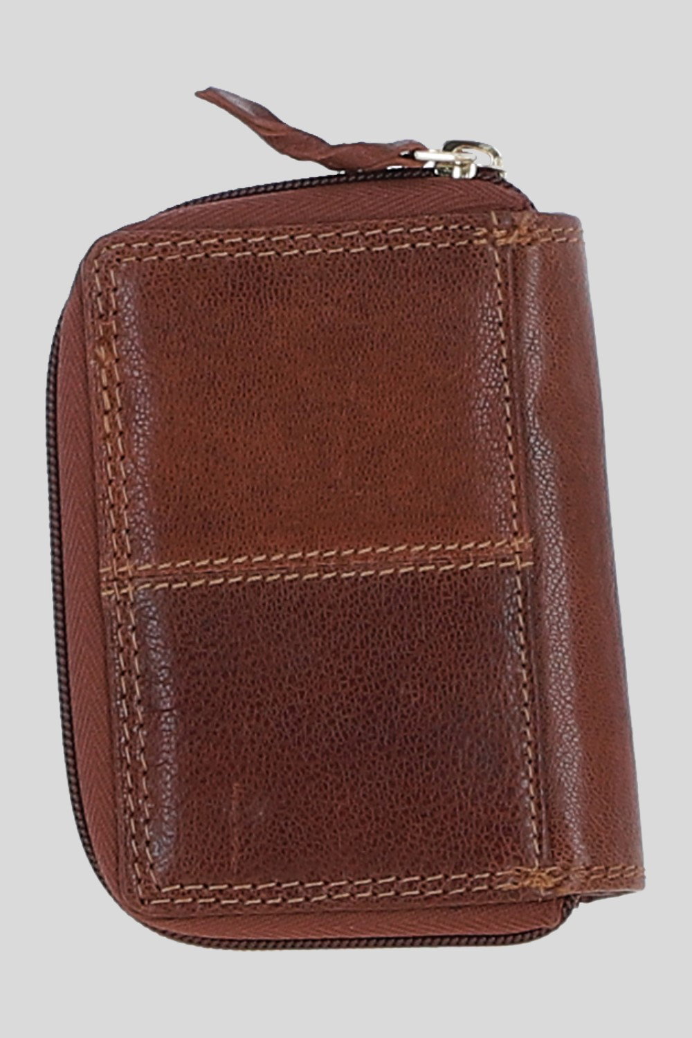 Brown Ashwood Leather Brown Real Leather Compact Purse, Image 3 of 3