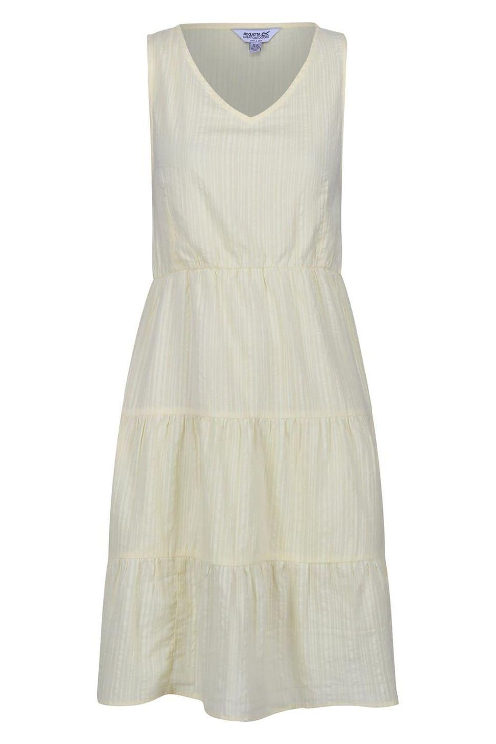 Yellow Zariah Vertical Stripe Midi Dress, Image 1 of 4