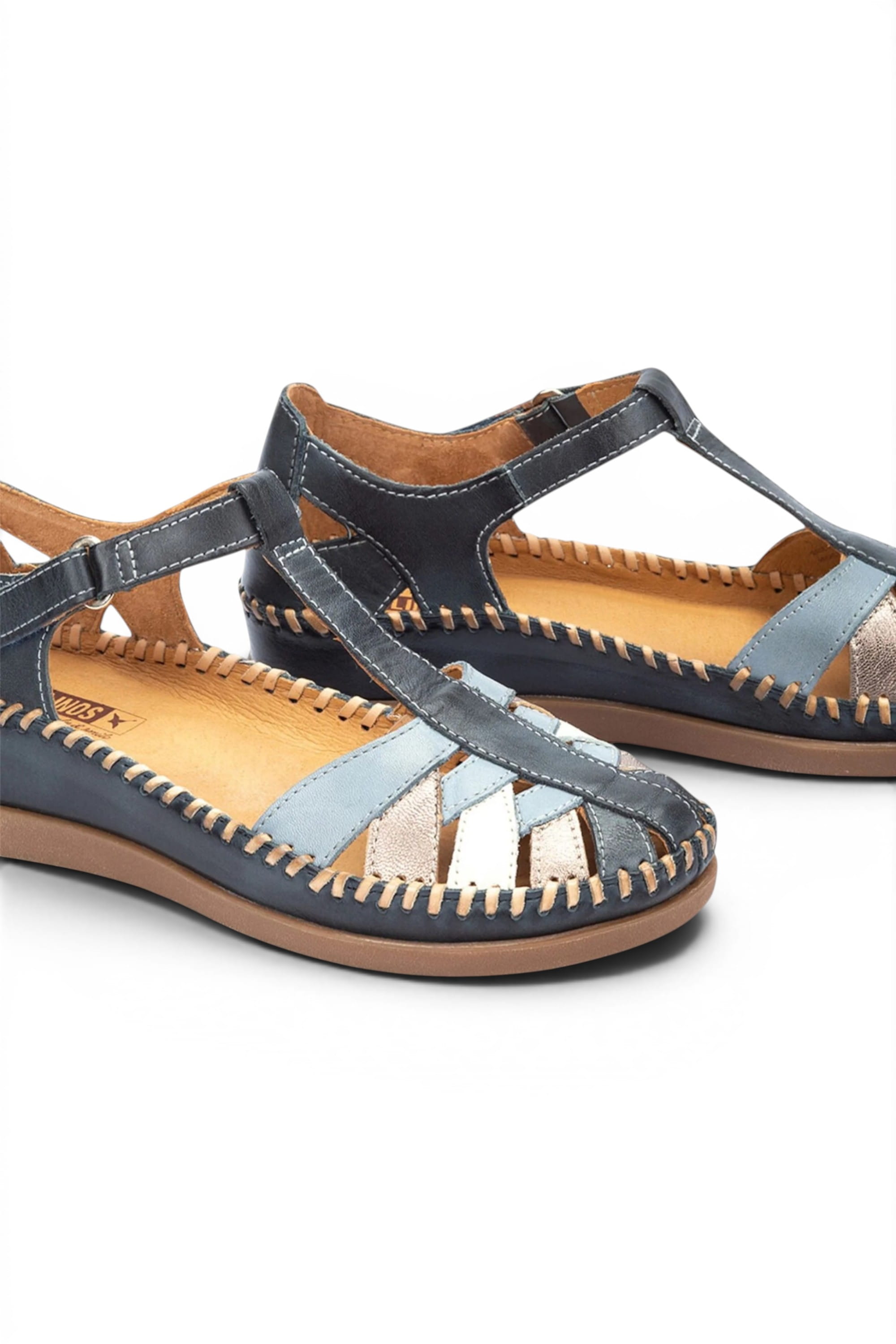 Blue Womens Soft Semi-Open Sandal-W8K-0705C1, Image 5 of 8