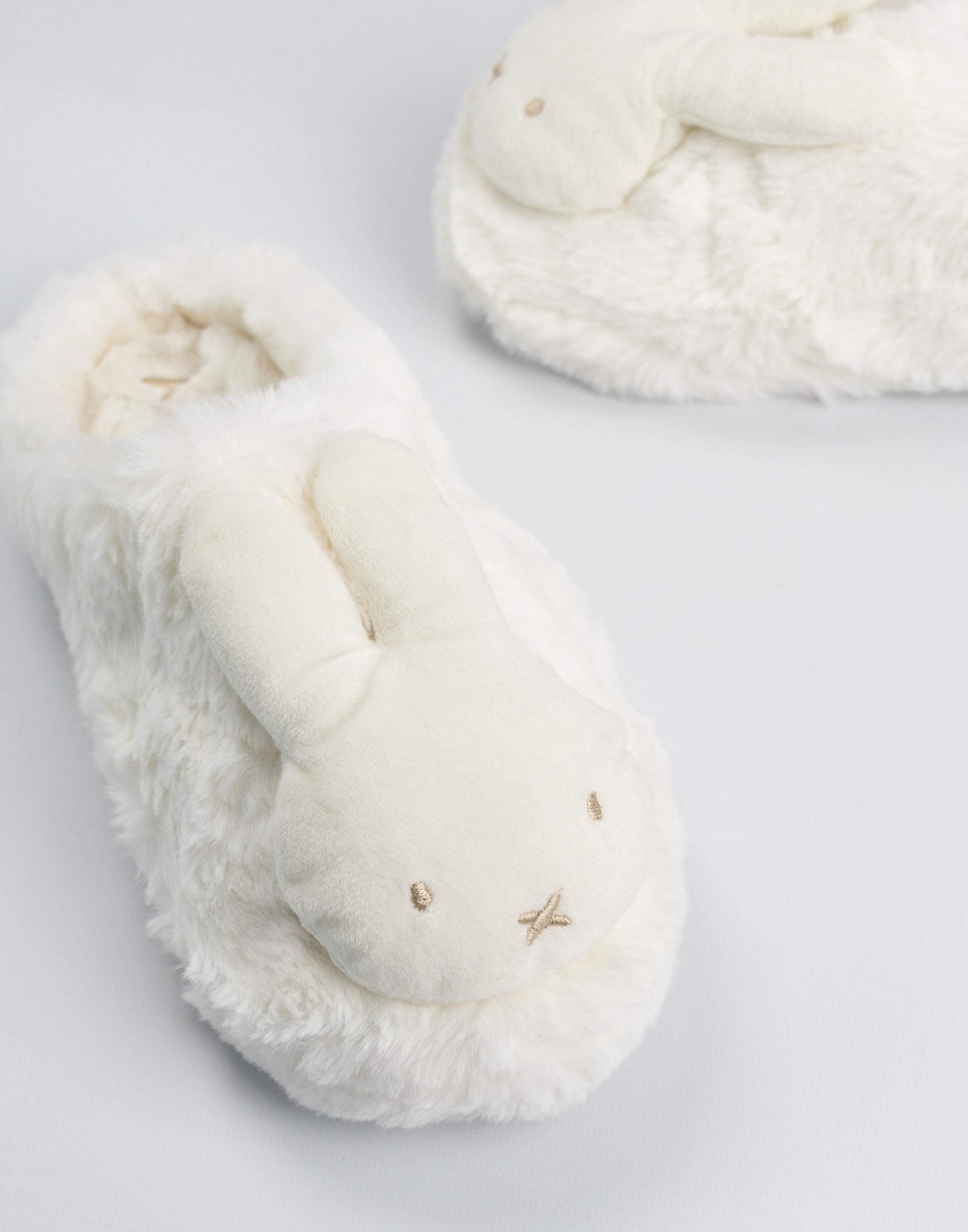 Cream Miffy Character Face Cream UK Slippers, Image 3 of 6