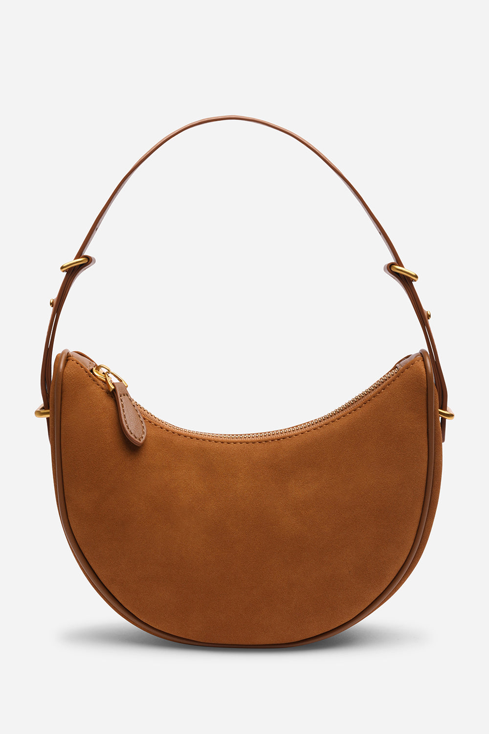 Ivory Where's That From Ivory Pebble Modern Half Moon Shoulder Bag, Image 3 of 6