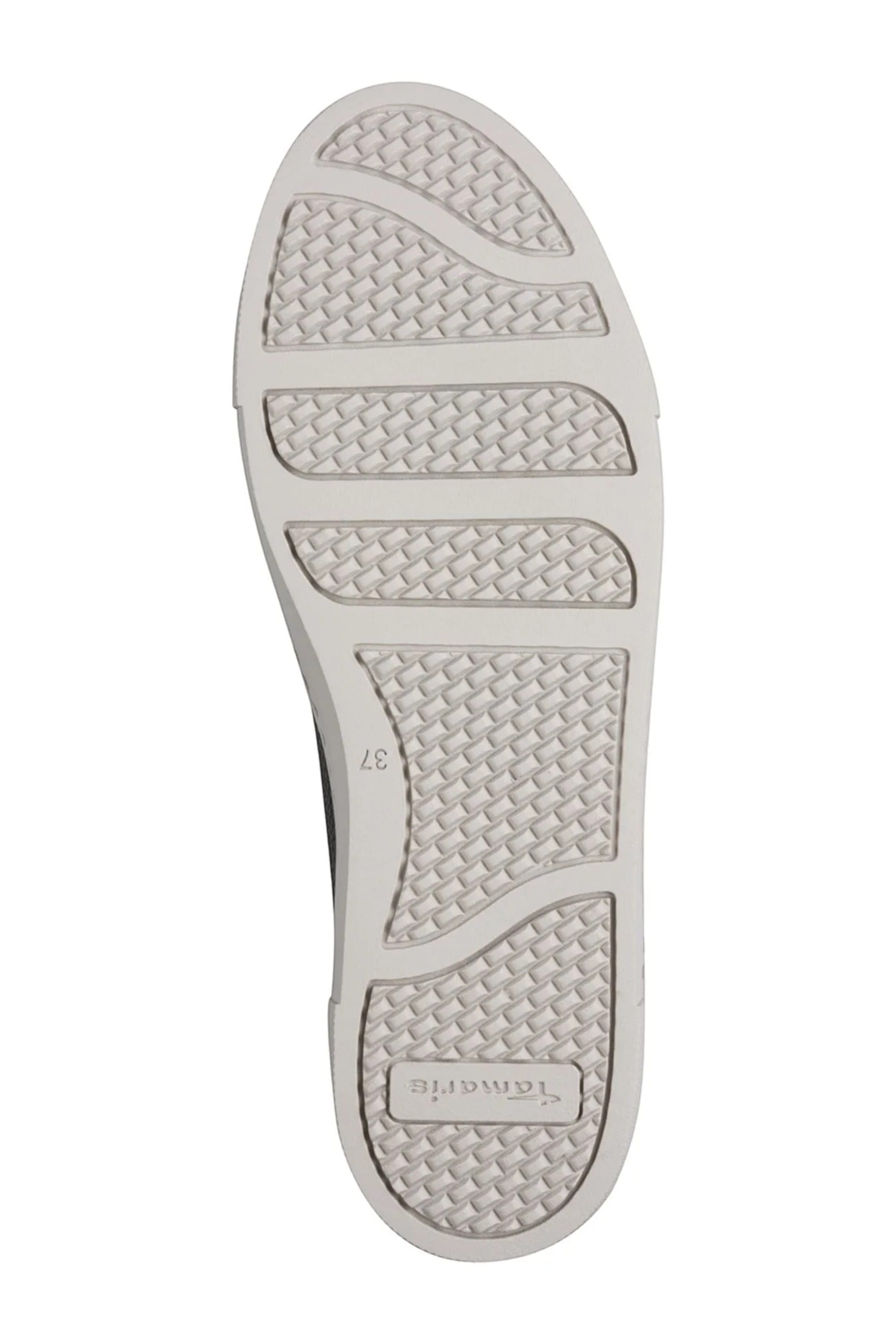 Silver Tamaris Silver Tamaris Womens Pewter Silver Lace Sneak, Image 8 of 8