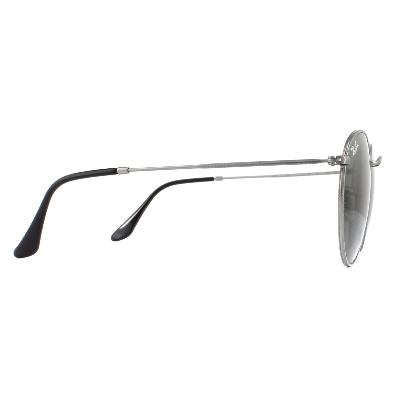 Round Gunmetal Green Sunglasses, Image 4 of 4