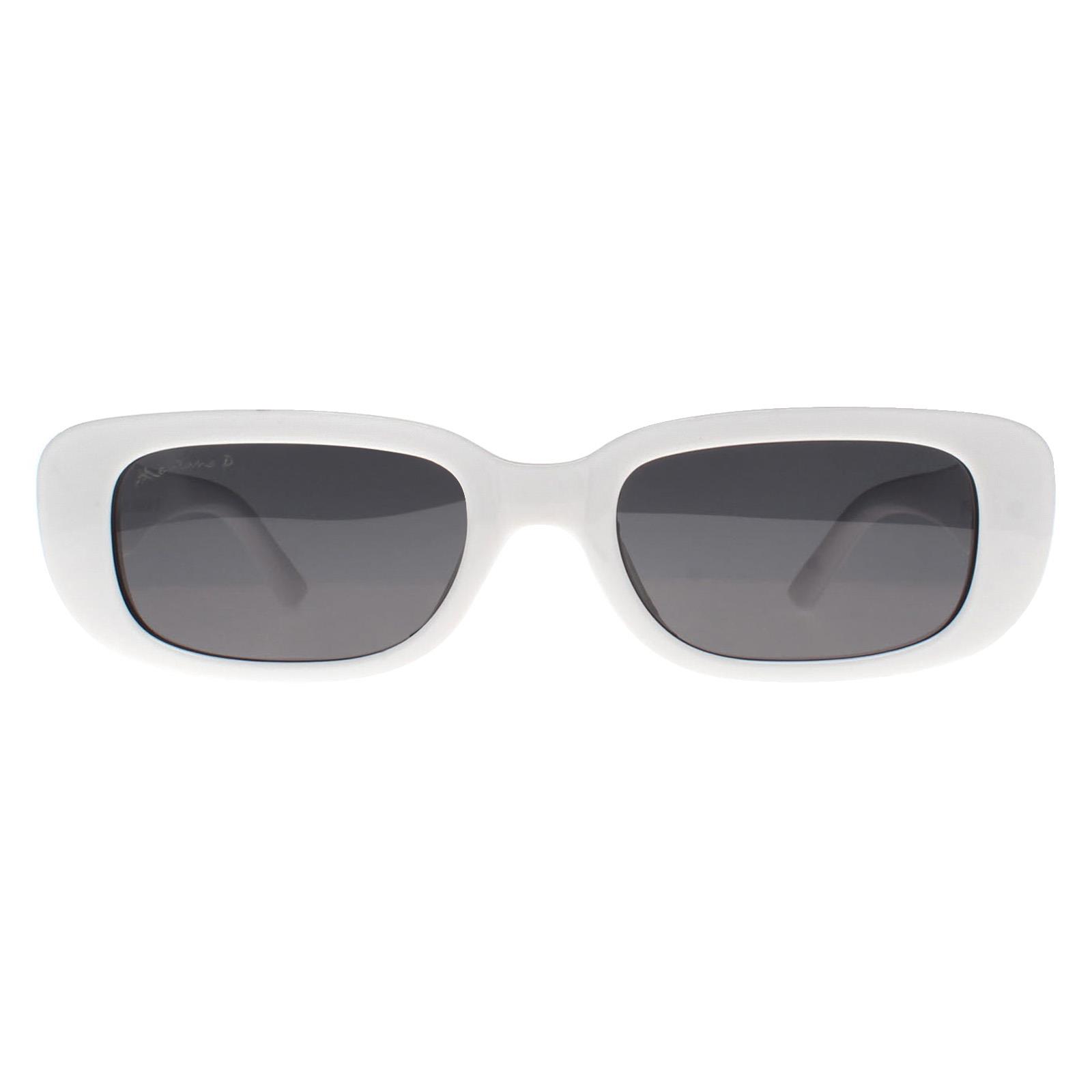 White Montana White Rectangle White Smoke Grey Polarized MP65, Image 1 of 3