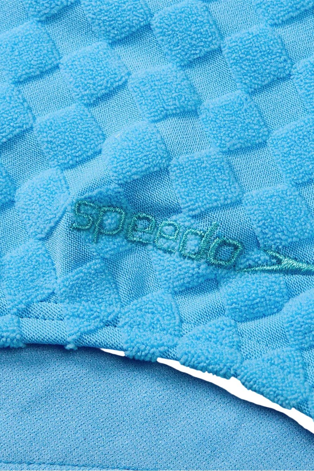 Blue Checkerboard Cut Out Swimsuit, Image 3 of 3
