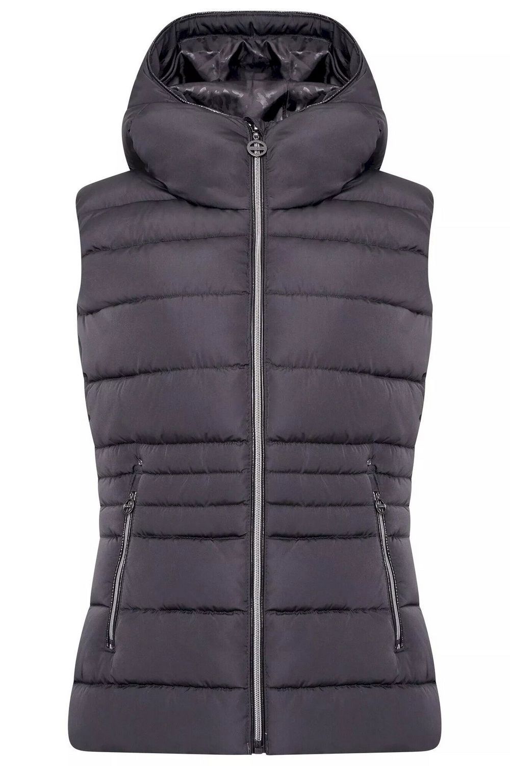 Black Reputable Padded Gilet, Image 1 of 4