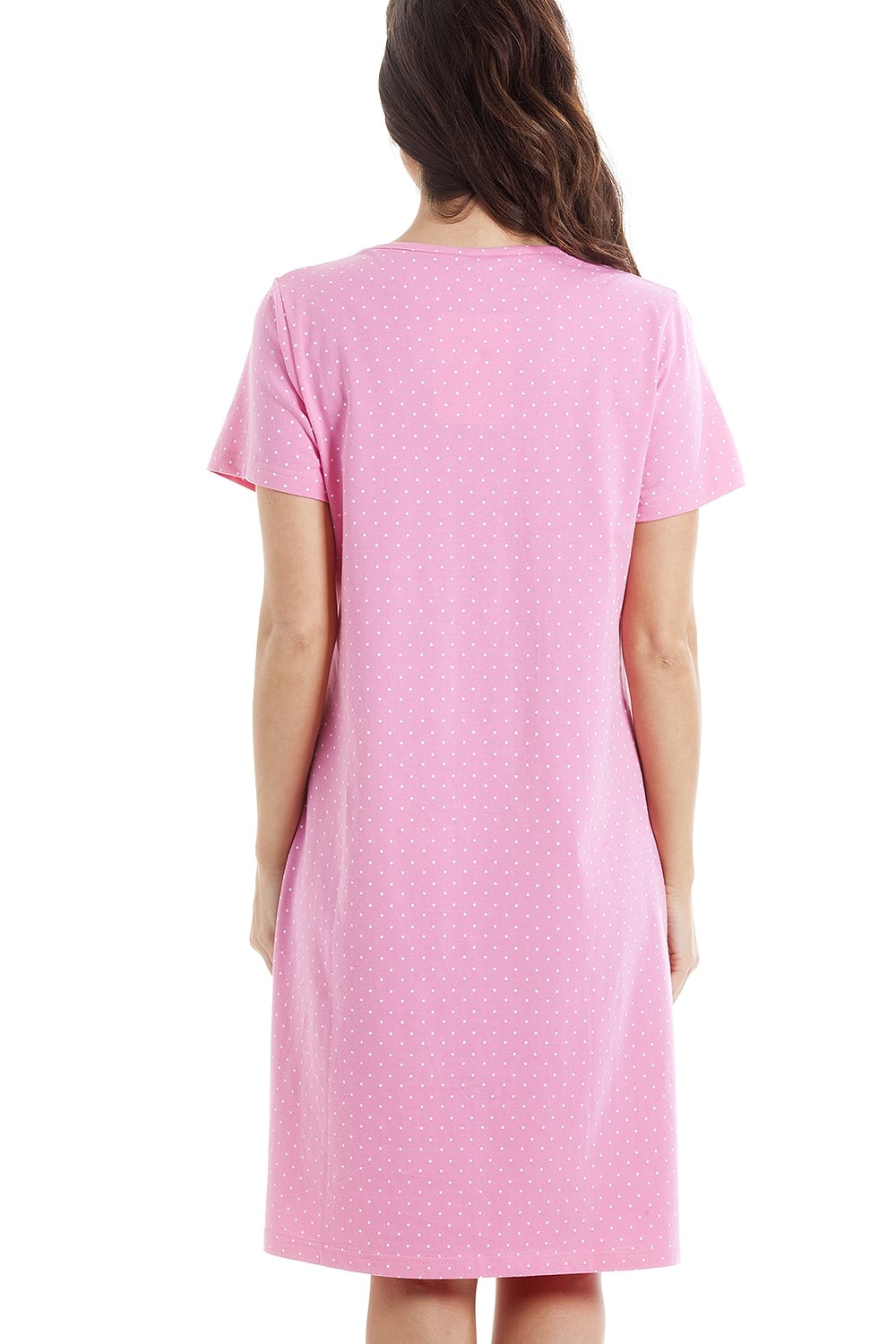 Pink Cupcake Motif Cotton Nightshirt, Image 2 of 5